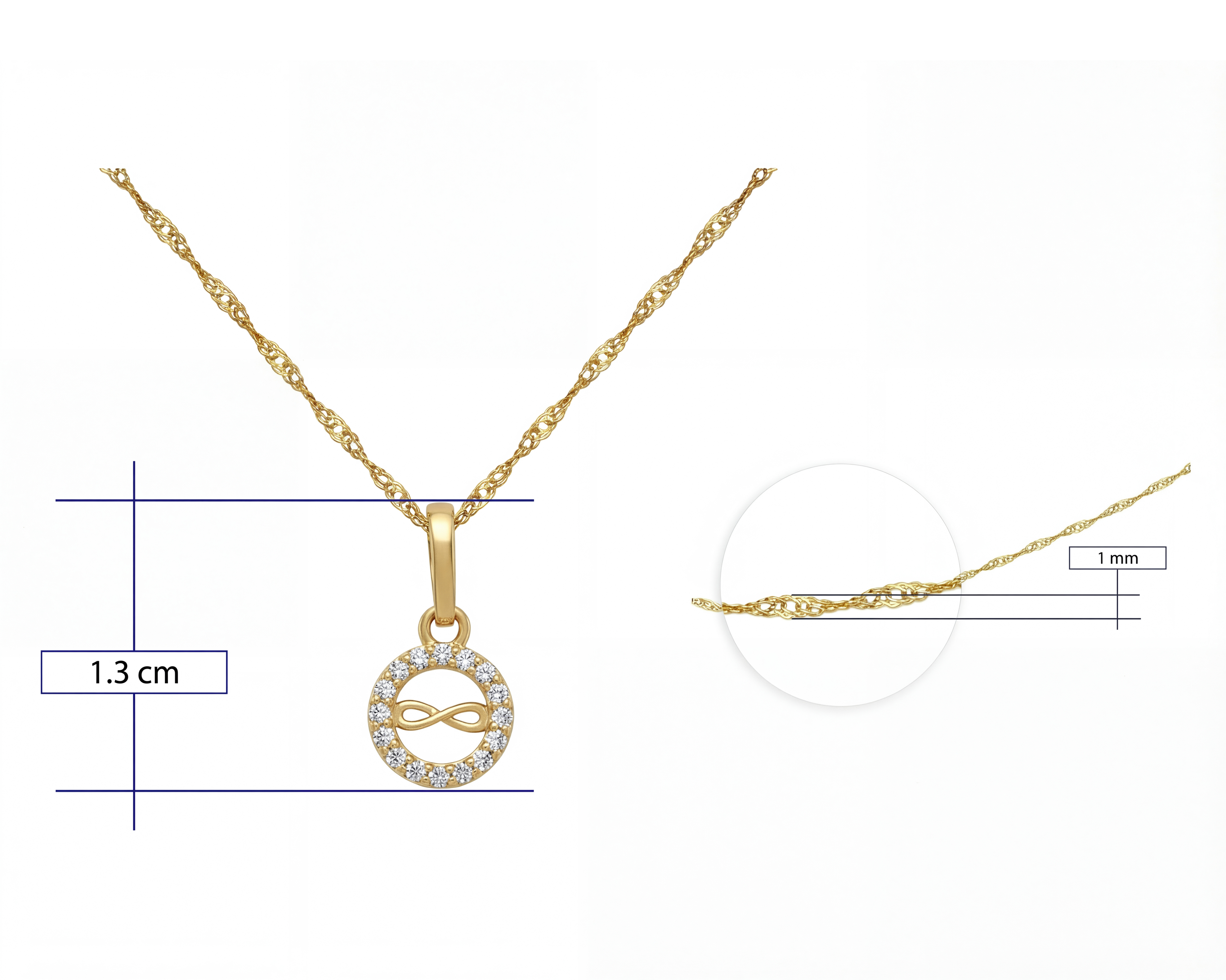 Foto 7 pulgar | Foto 6 | Collar de Oro 10K Moments