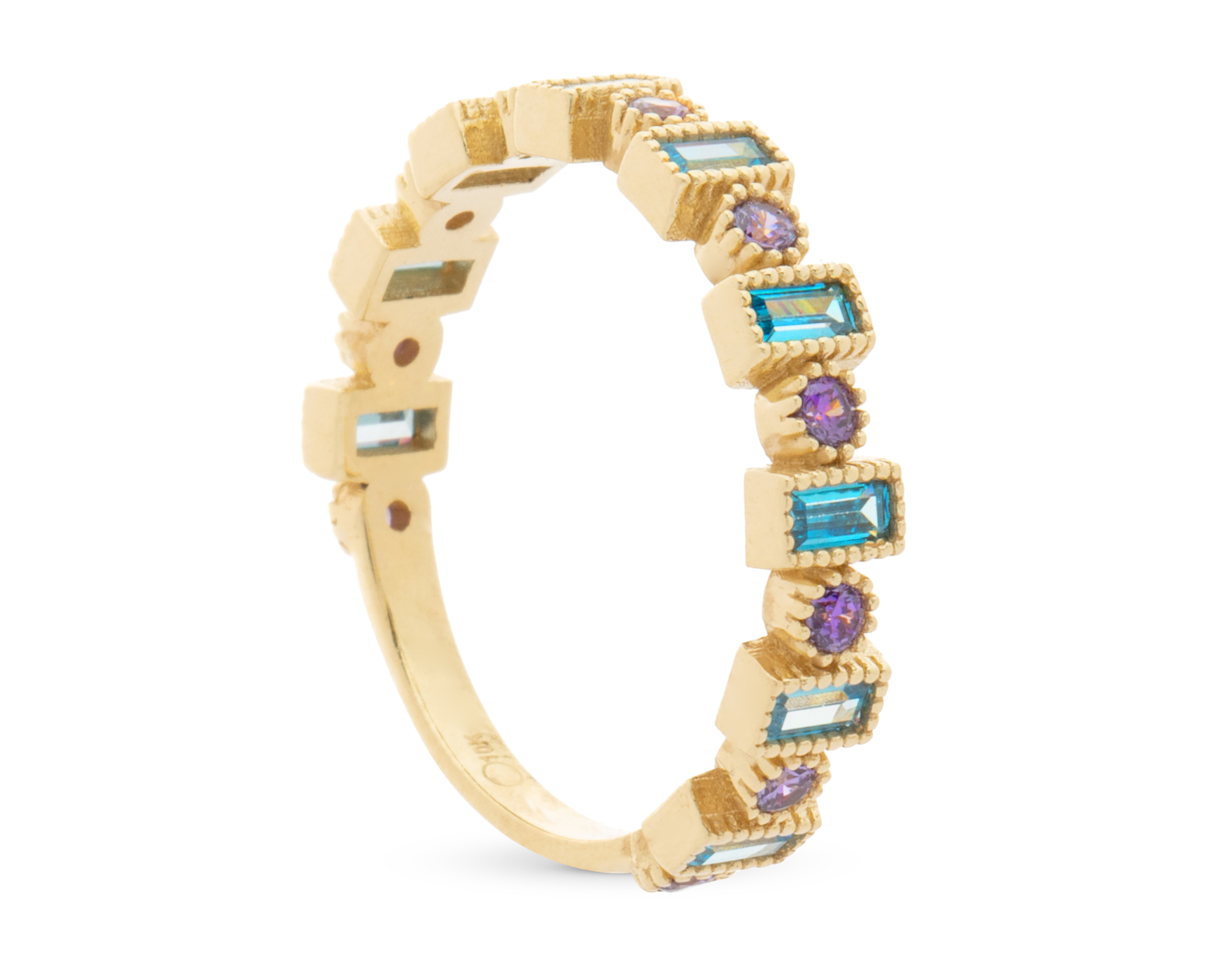 Foto 2 pulgar | Foto 1 | Anillo de Oro 10K Nro. 8-8.5