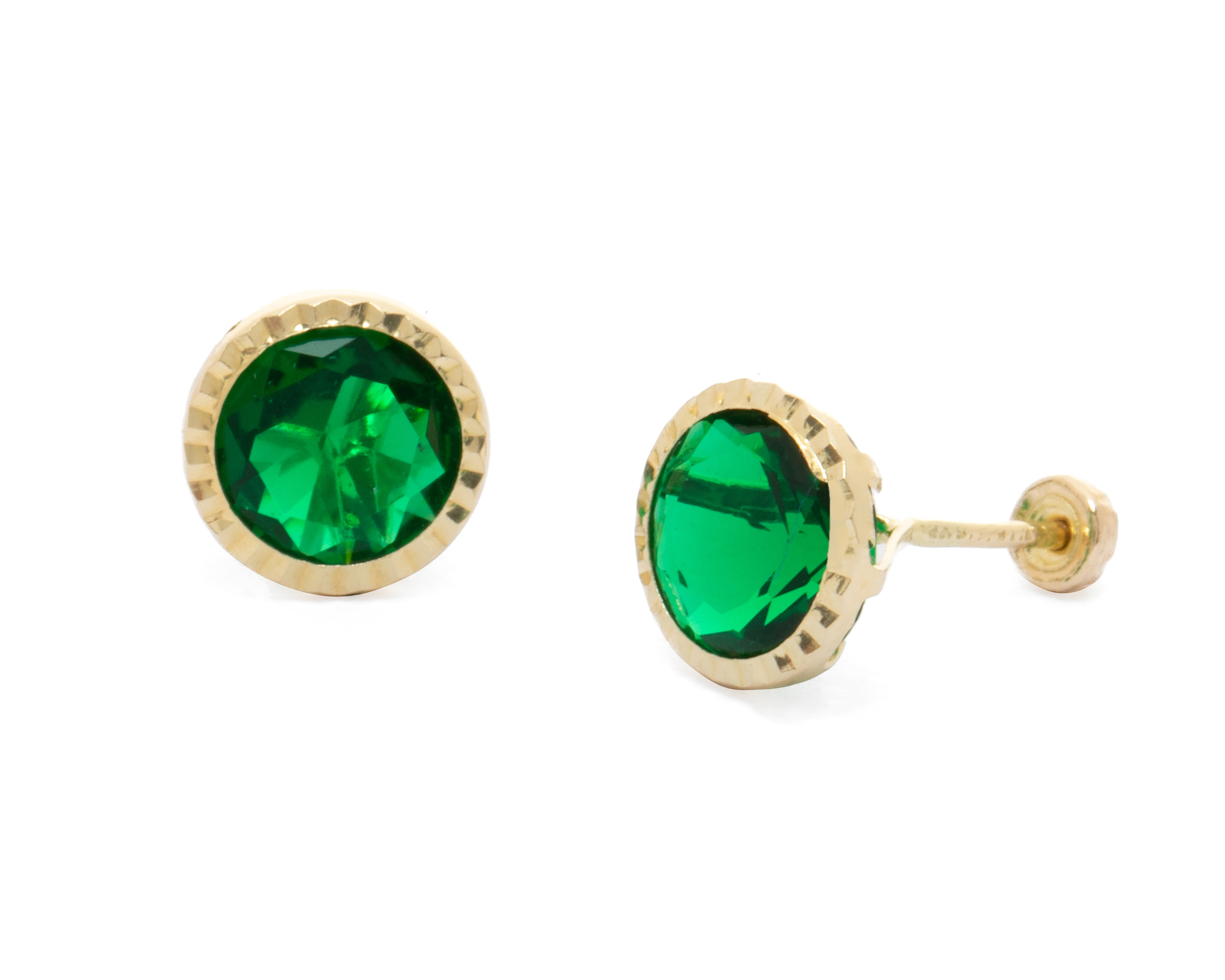 Foto 2 pulgar | Foto 1 | Broqueles de Oro 10K Sentimientos