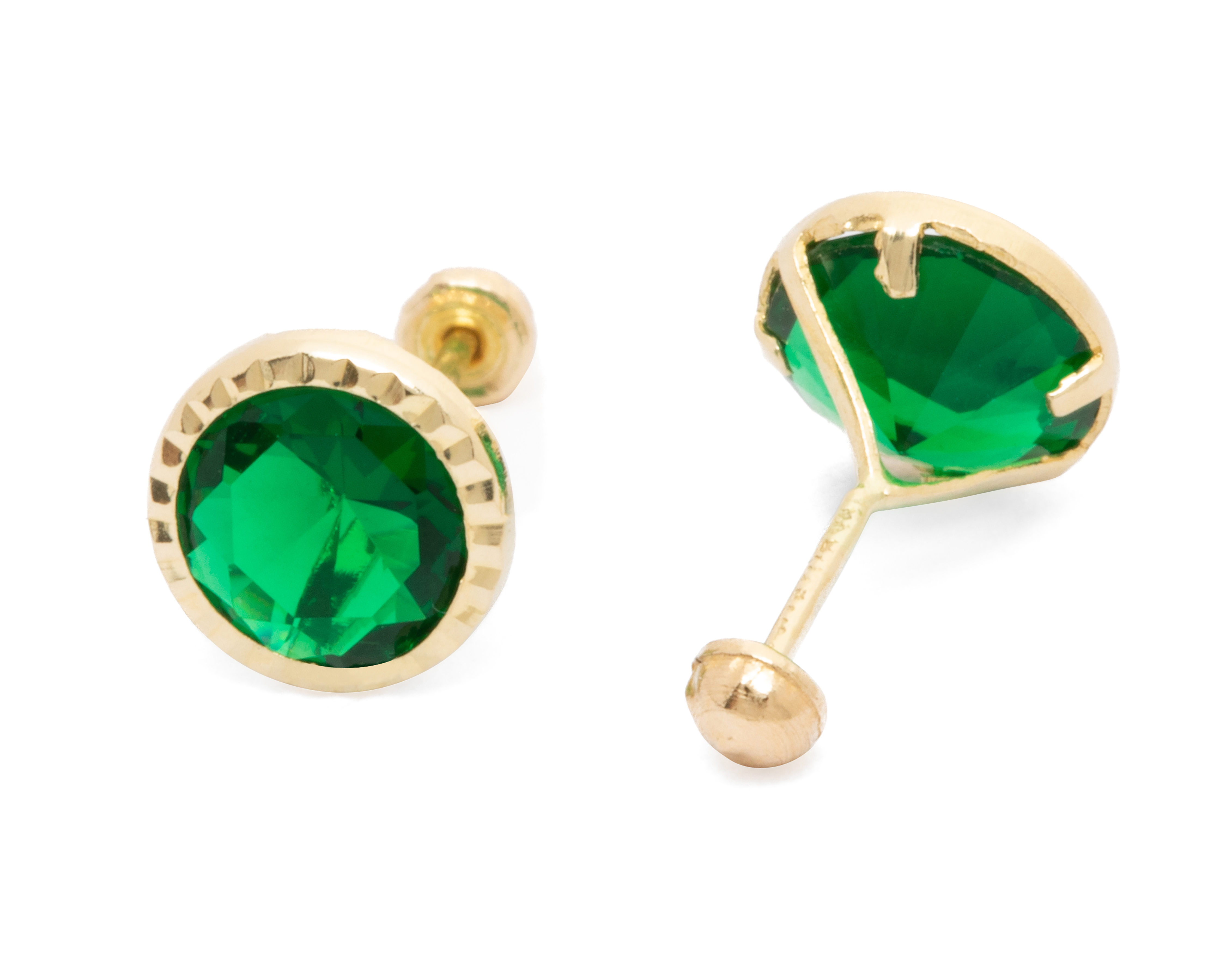 Foto 3 pulgar | Foto 2 | Broqueles de Oro 10K Sentimientos