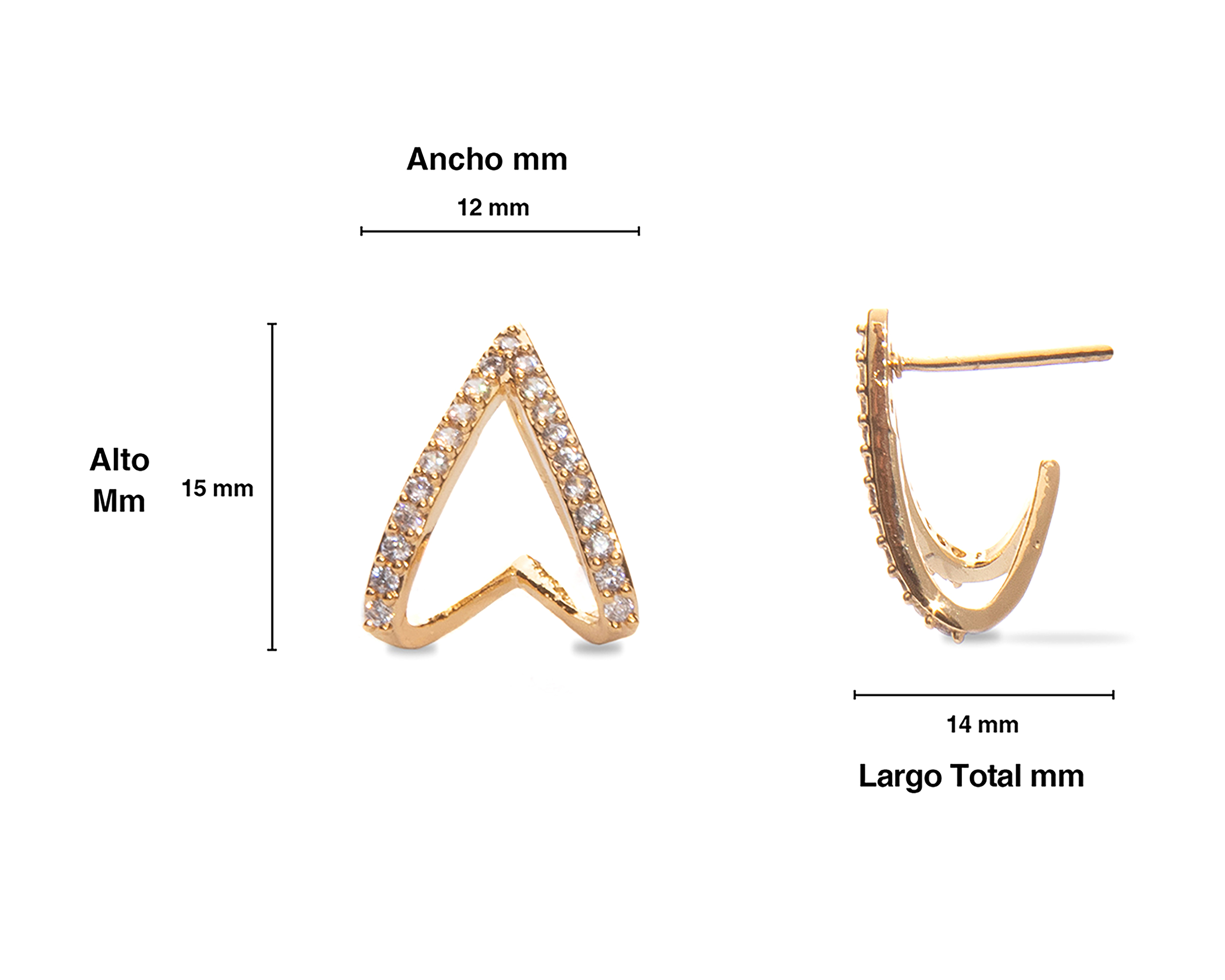 Foto 4 pulgar | Foto 3 | Arracadas de Oro 18K Girondela
