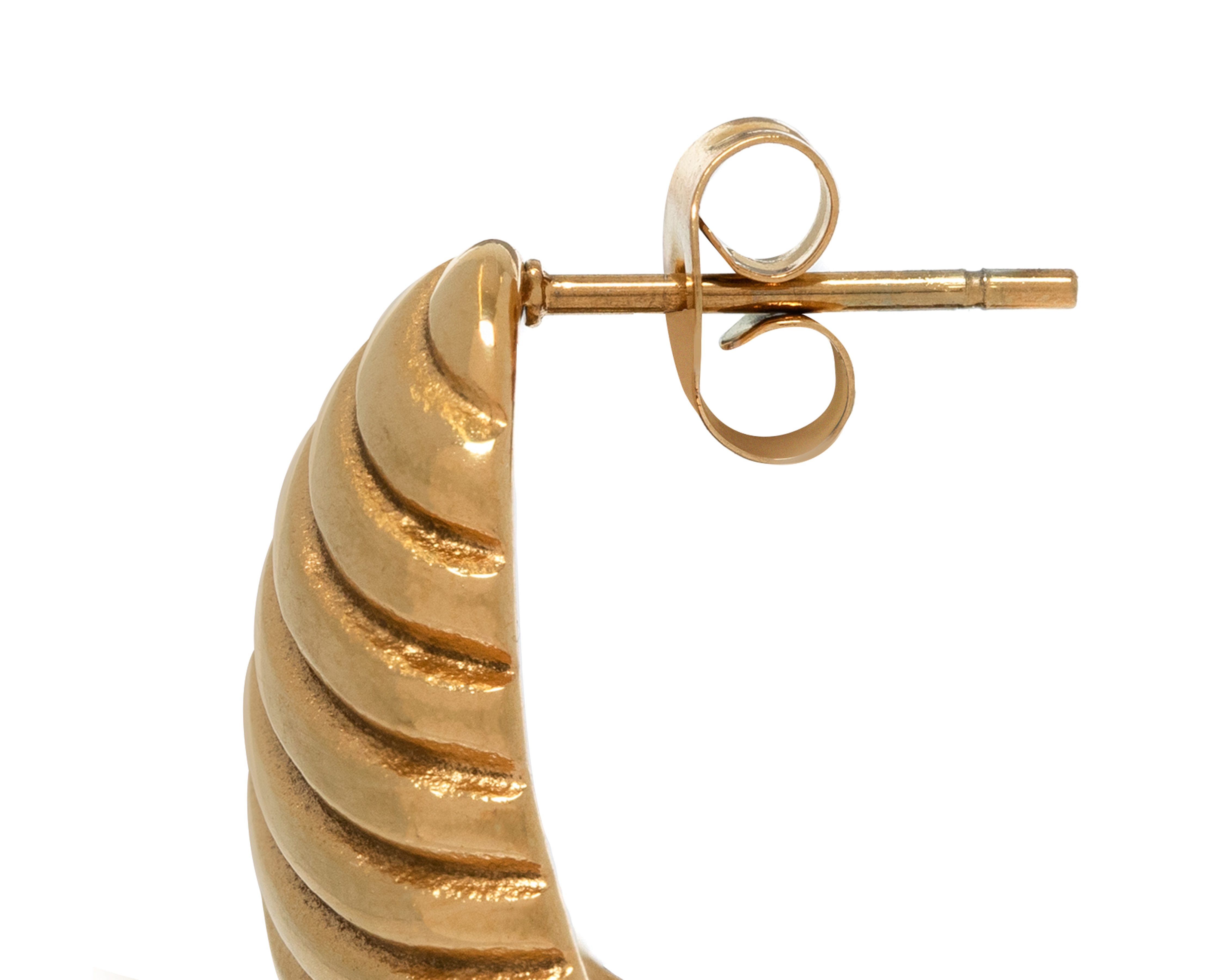 Foto 3 | Foto 3 | Aretes de Chapa de Oro Zhefan