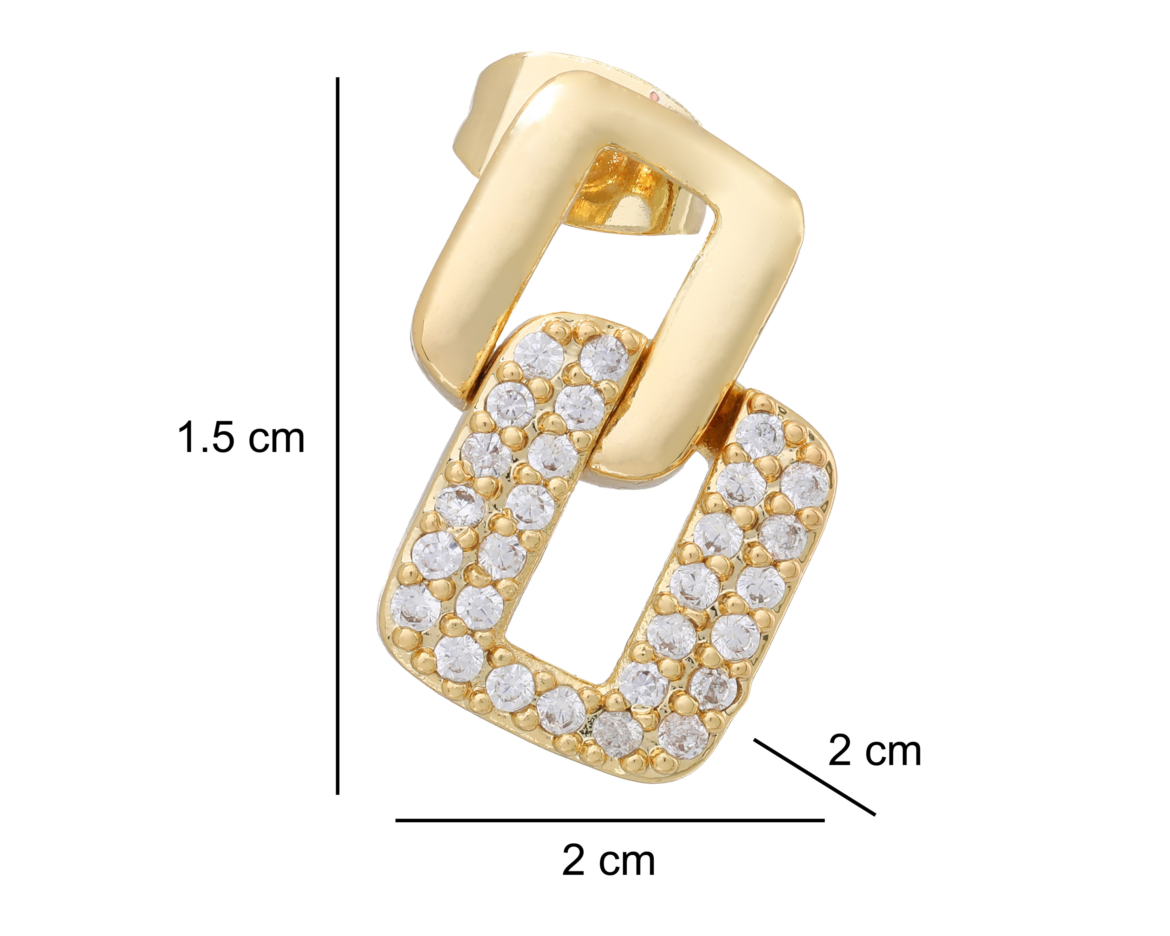 Foto 4 pulgar | Foto 4 | Aretes de Acero Inoxidable Tique