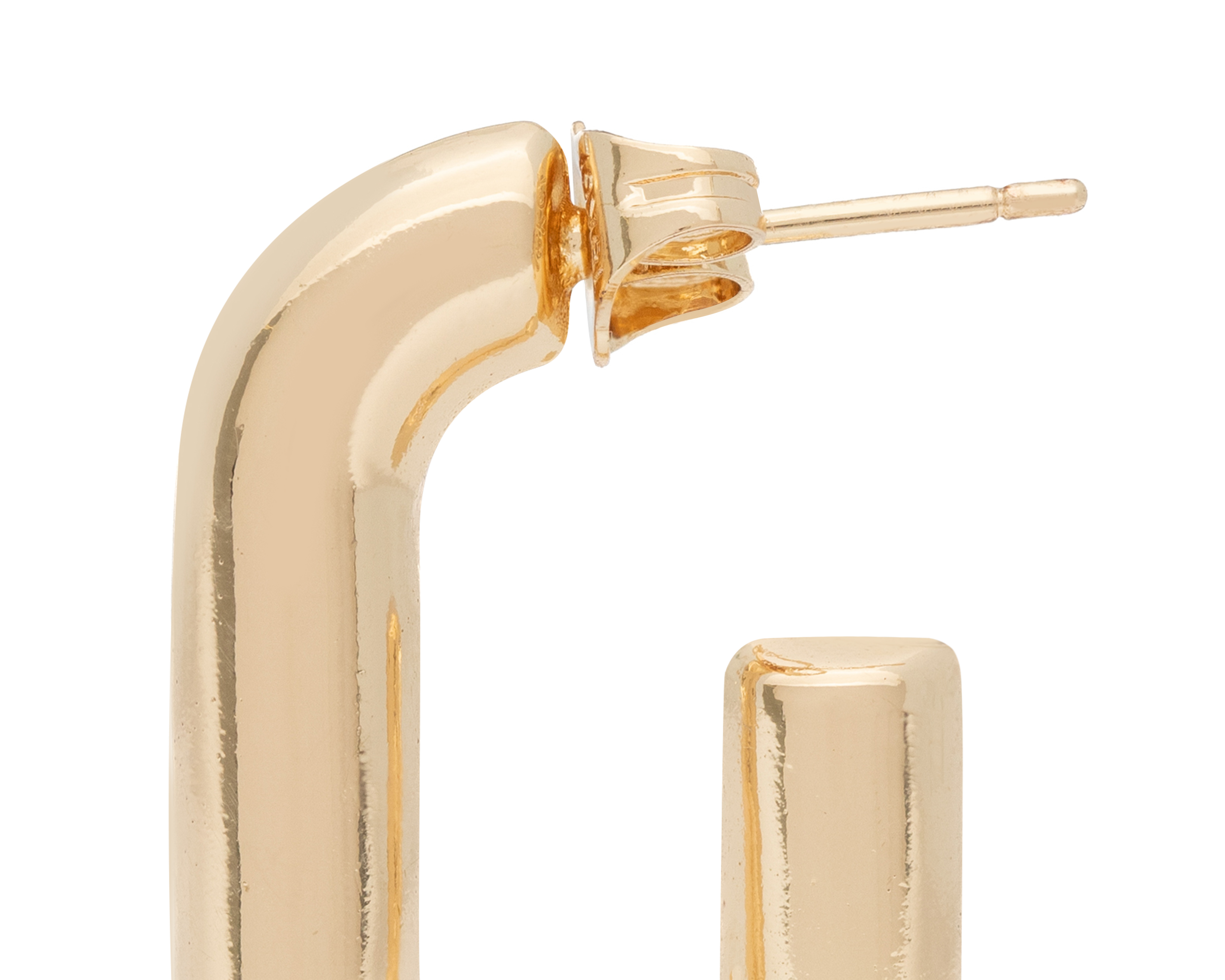 Foto 4 pulgar | Foto 3 | Aretes de Chapa de Oro 14K Tique