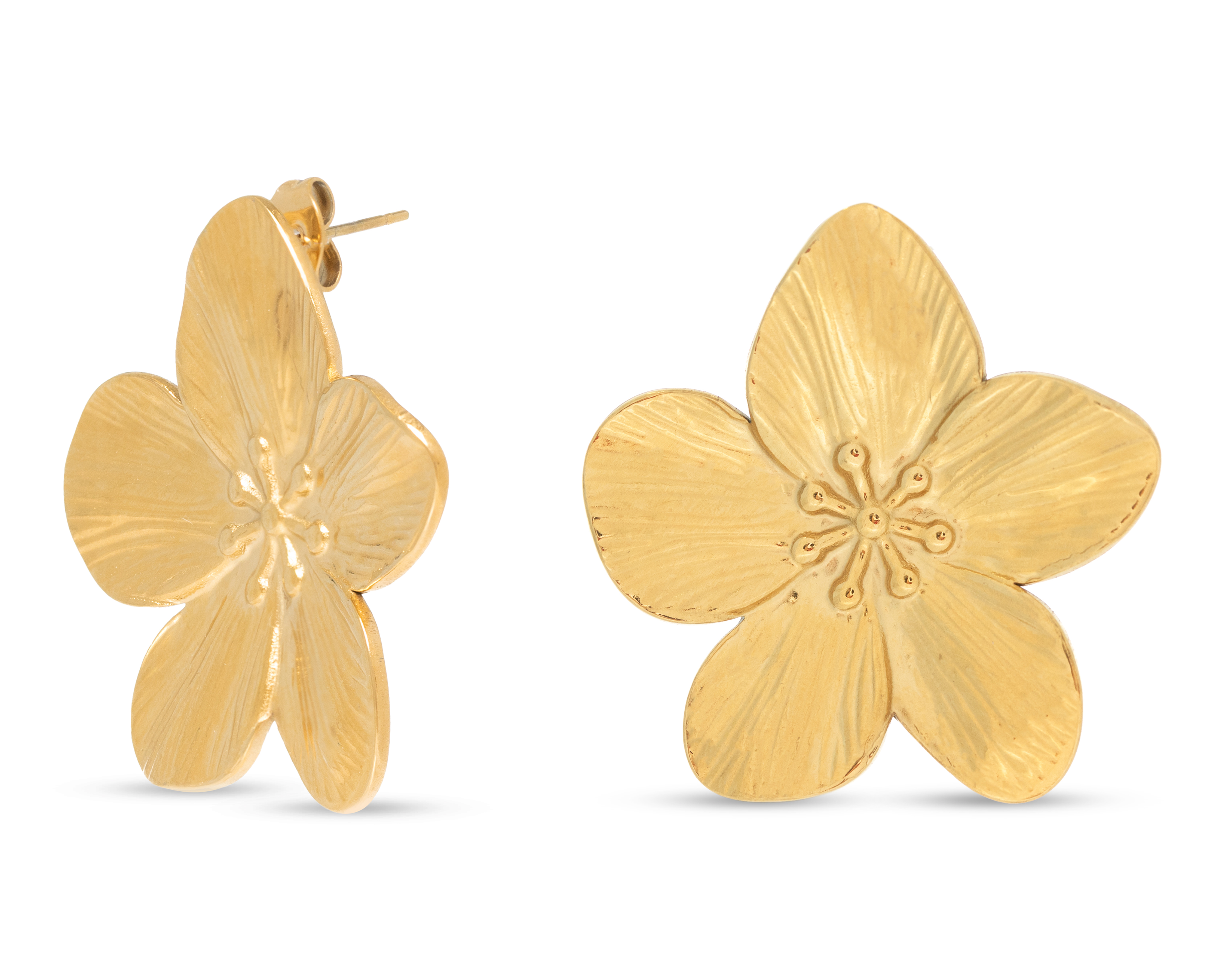 Foto 1 | Foto 1 | Aretes Flor de Acero Inoxidable Start