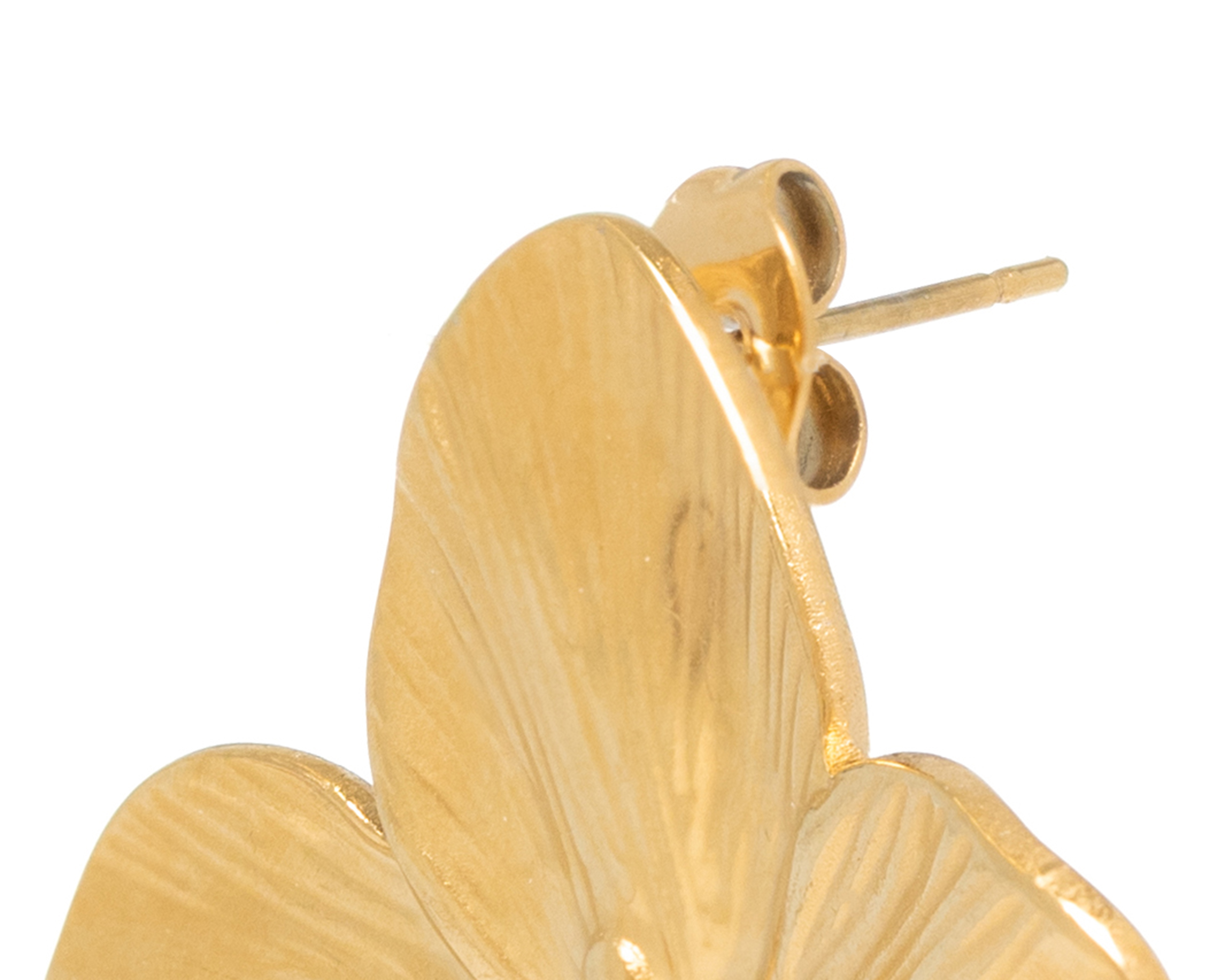 Foto 3 | Foto 3 | Aretes Flor de Acero Inoxidable Start