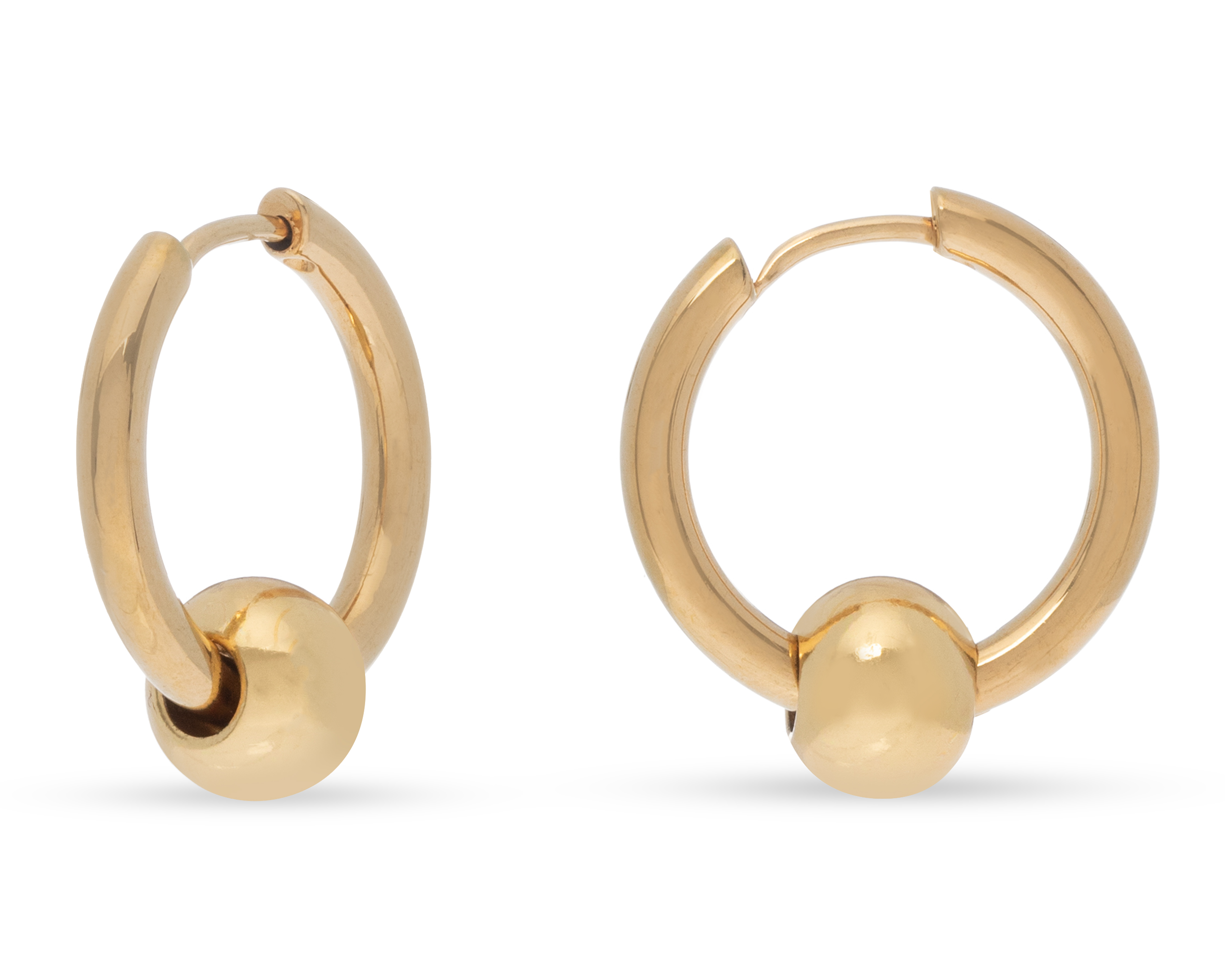 Foto 2 pulgar | Foto 1 | Aretes de Acero Inoxidable Ailu