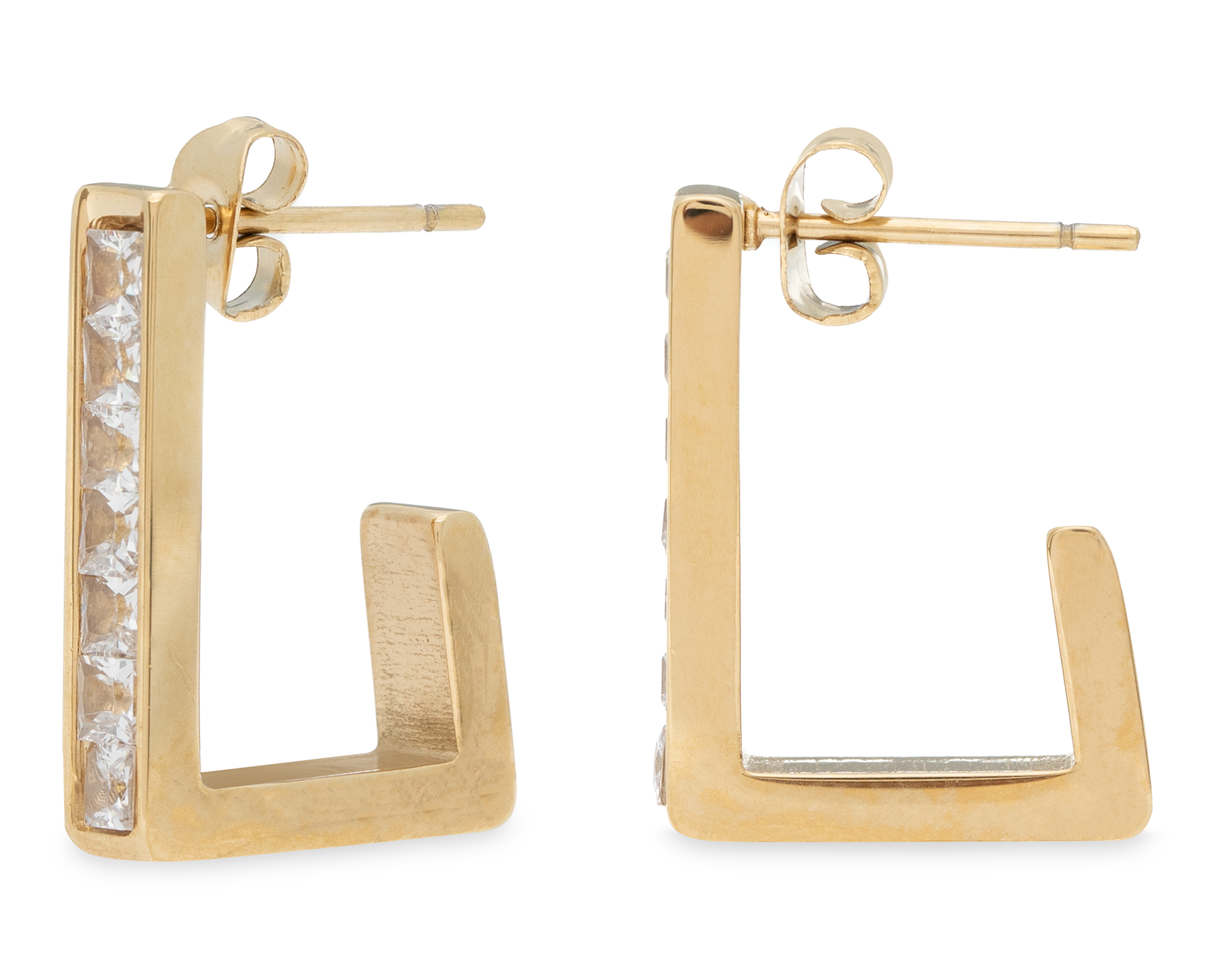 Foto 1 | Foto 1 | Aretes de Acero Inoxidable Jennifer Lopez