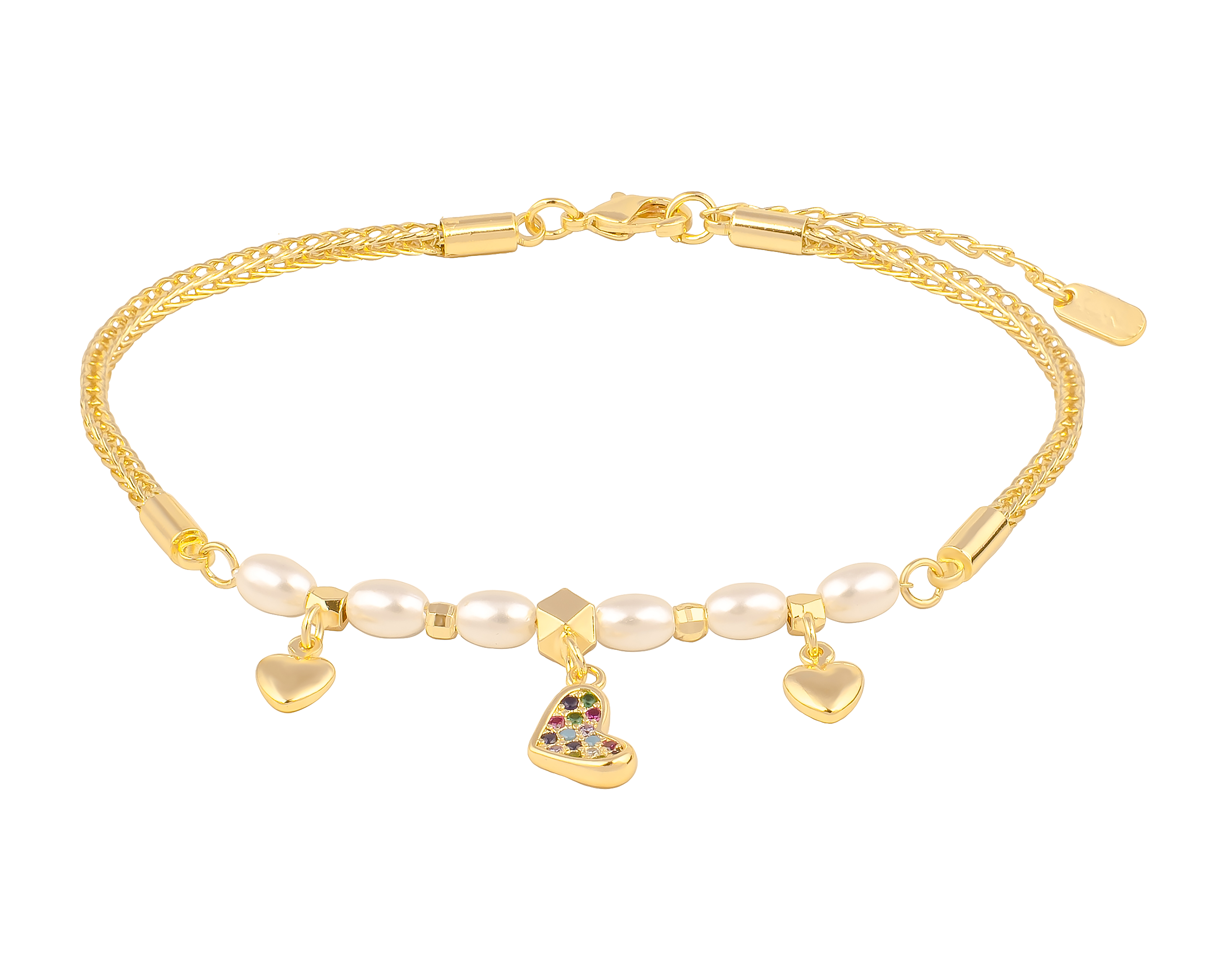 Foto 2 pulgar | Foto 1 | Pulsera de Chapa de Oro 18K Plafer