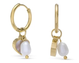 Arracadas Corazón de Acero Inoxidable Thinner