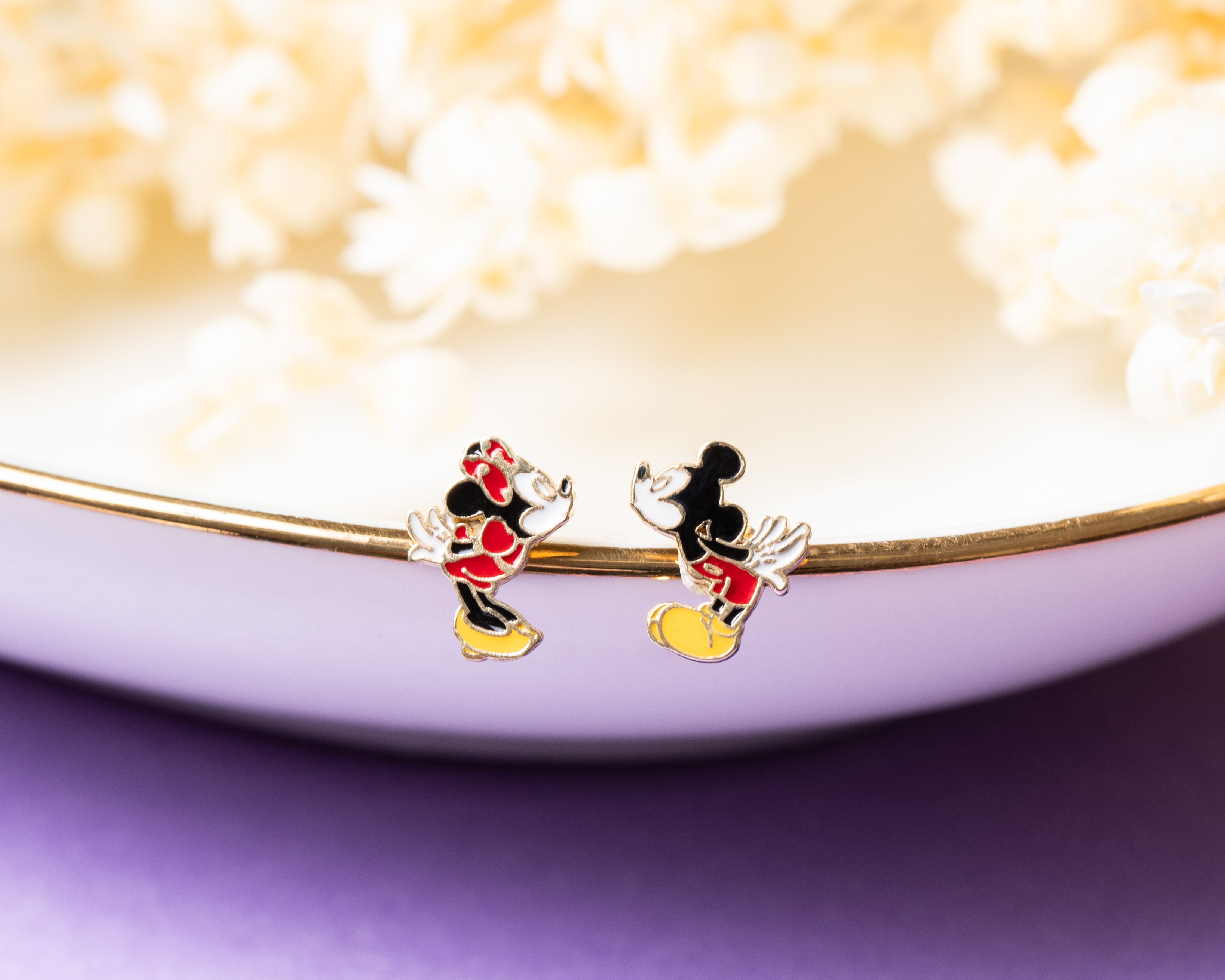 Foto 5 | Foto 5 | Broqueles de Oro 10K Disney
