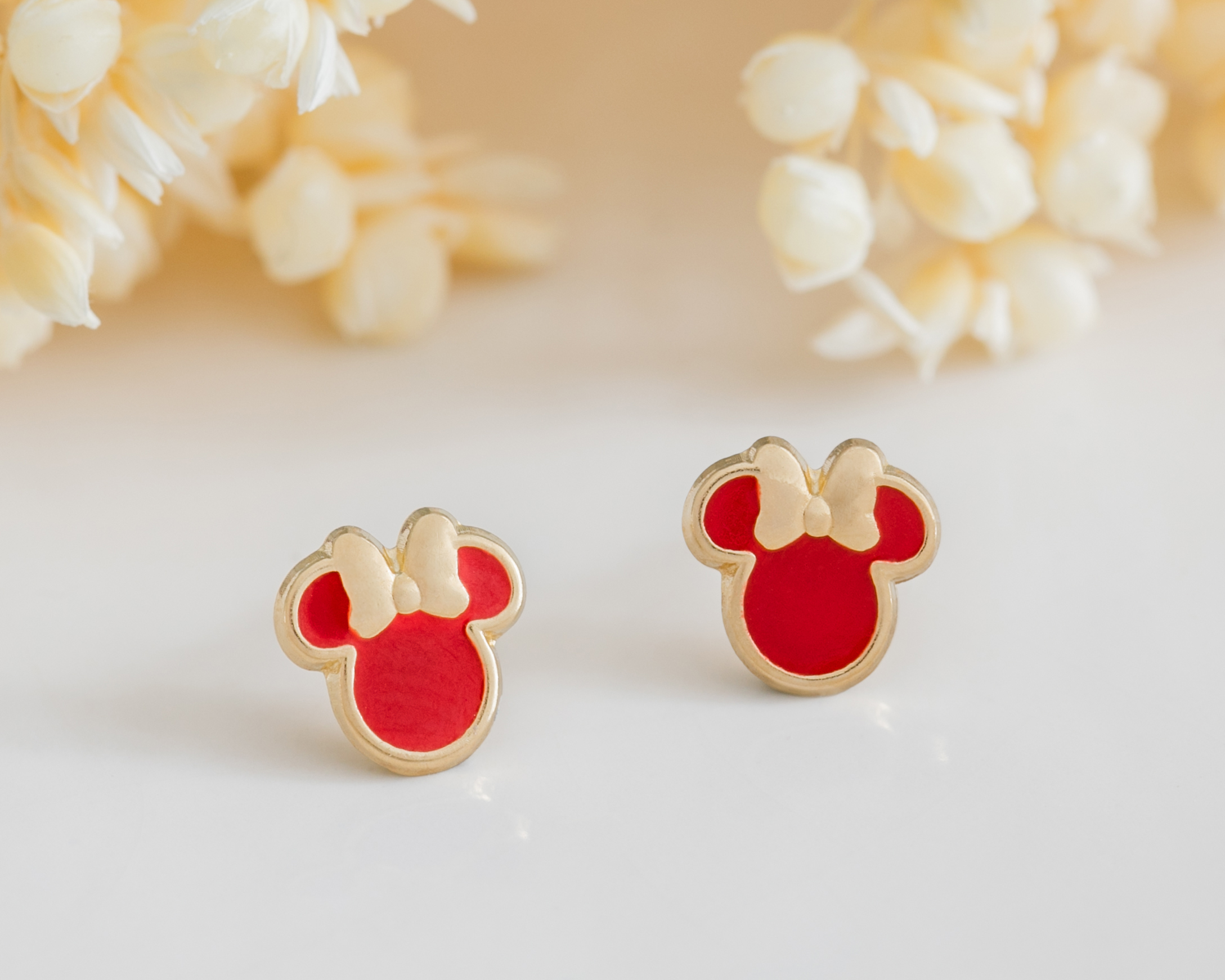 Foto 6 pulgar | Foto 5 | Broqueles de Oro 10K Minnie Mouse Disney