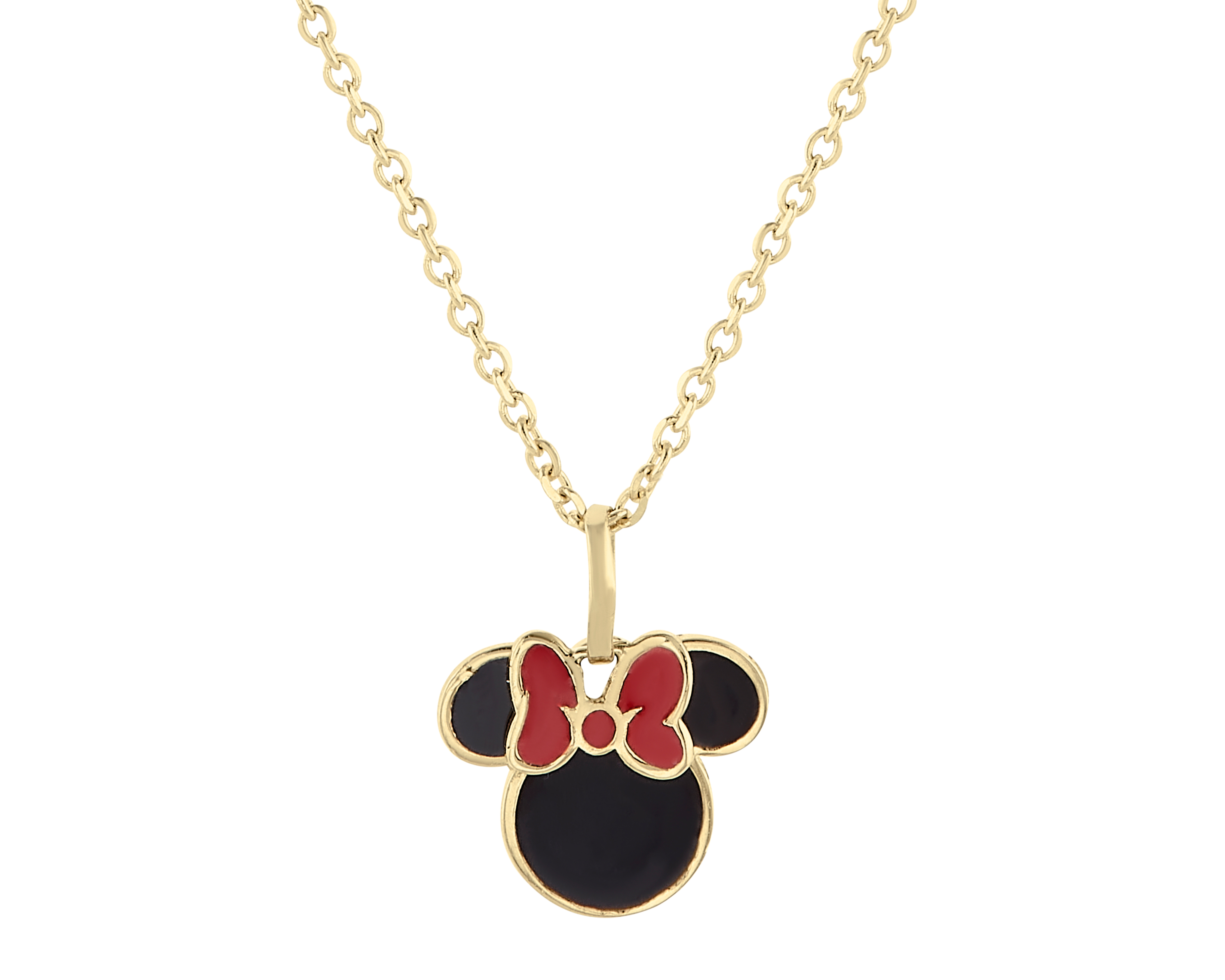 Foto 3 pulgar | Foto 2 | Collar de Oro 10K Minnie Mouse Disney
