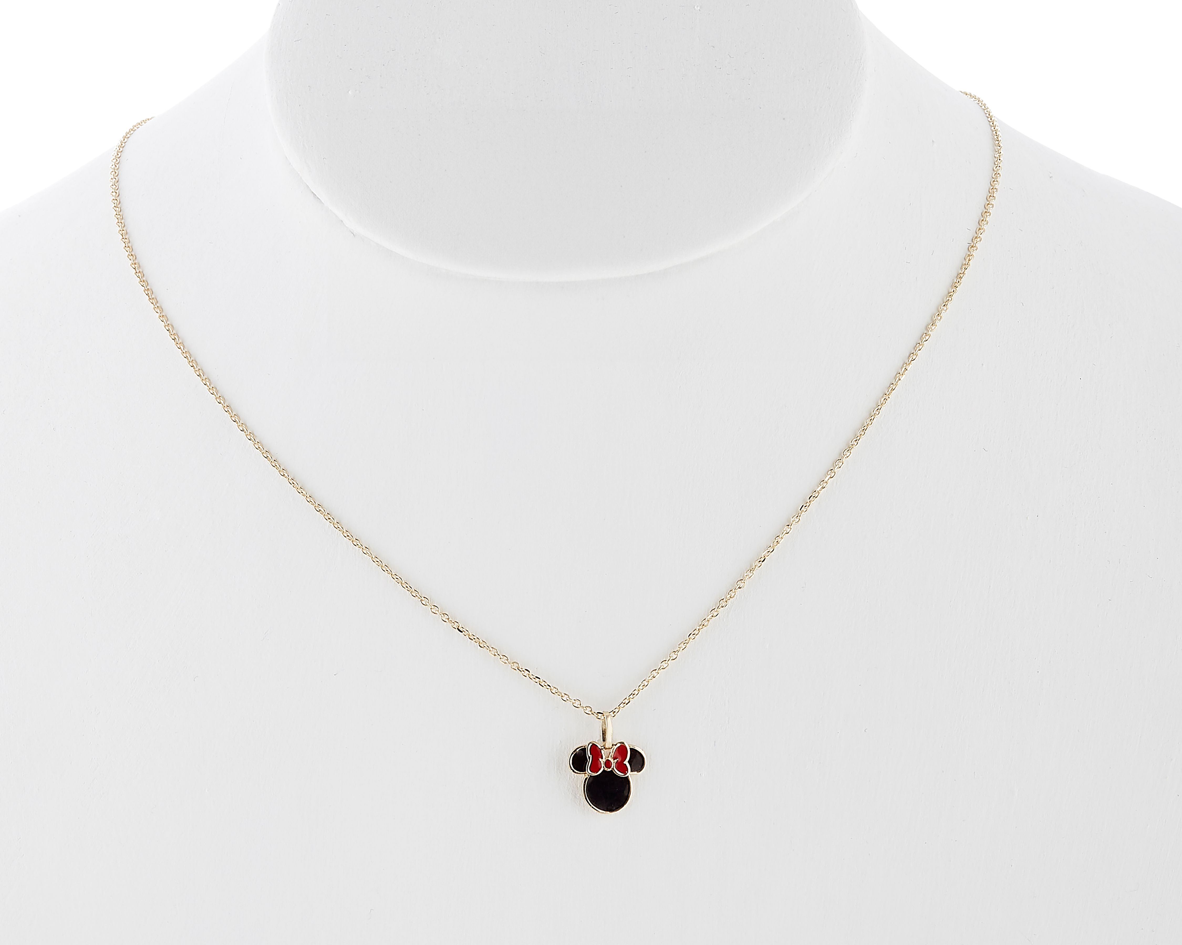 Foto 4 pulgar | Foto 3 | Collar de Oro 10K Minnie Mouse Disney