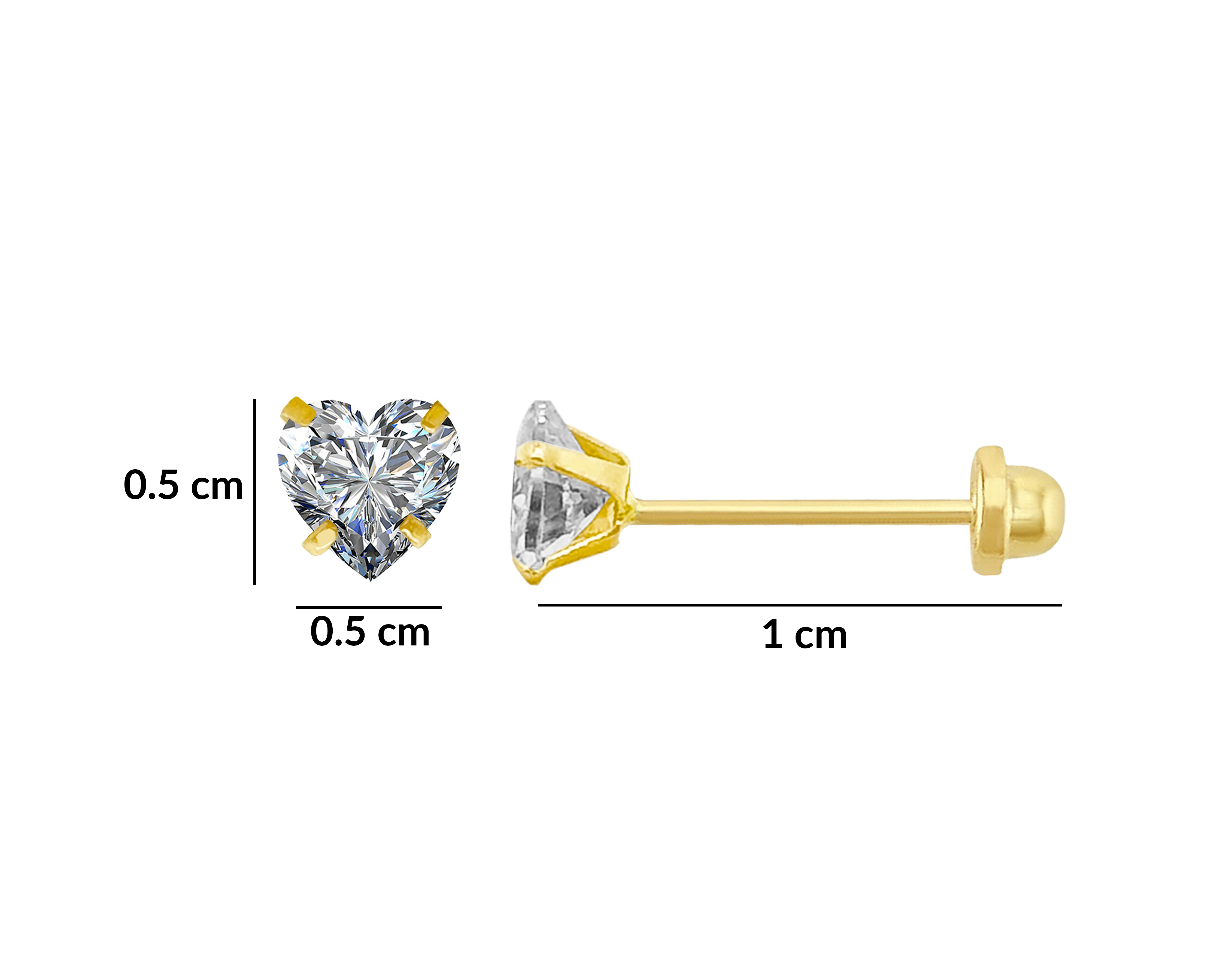 Foto 6 | Foto 6 | Broqueles de Oro 14K Sentimientos