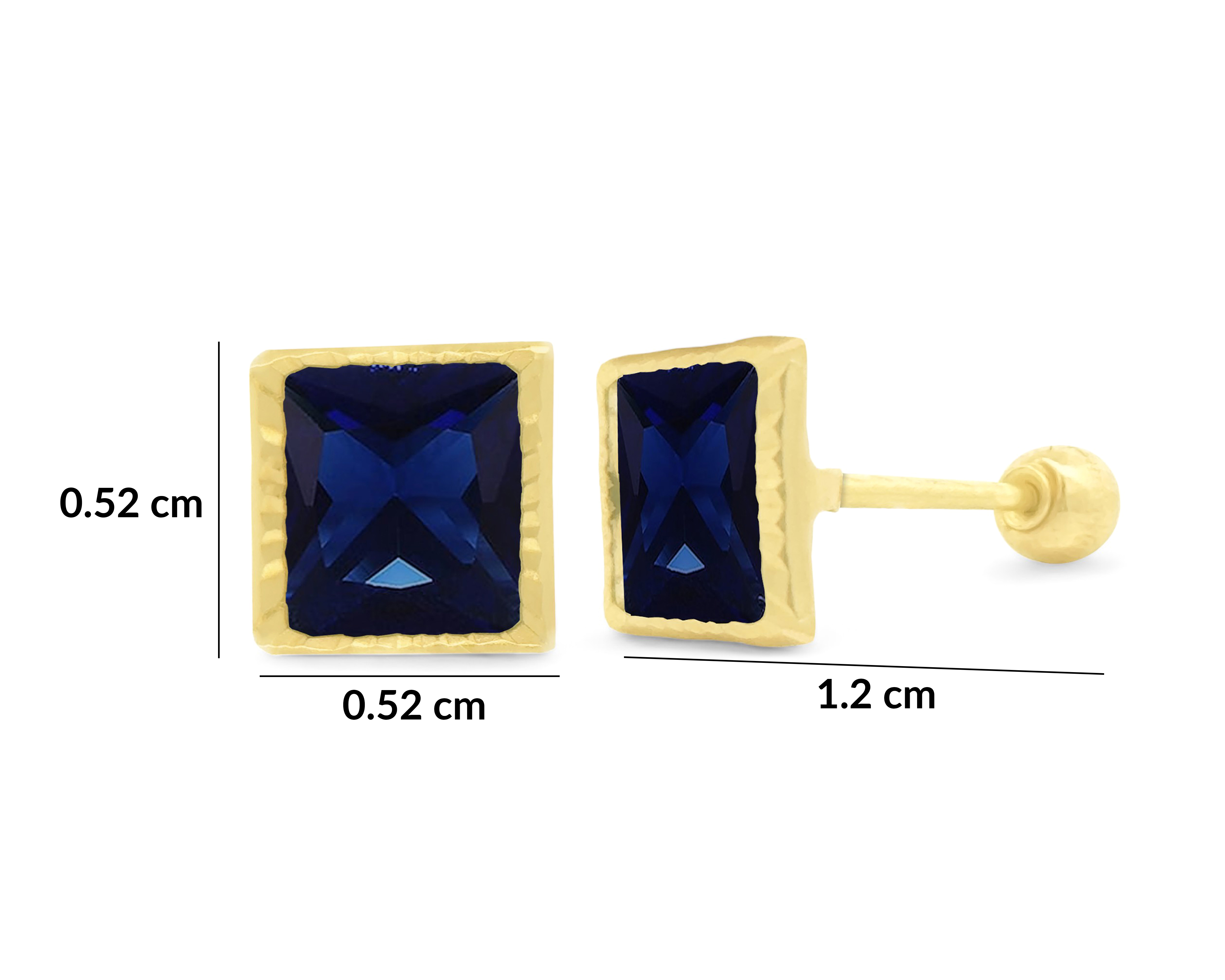 Foto 6 pulgar | Foto 5 | Broqueles de Oro 10K Sentimientos