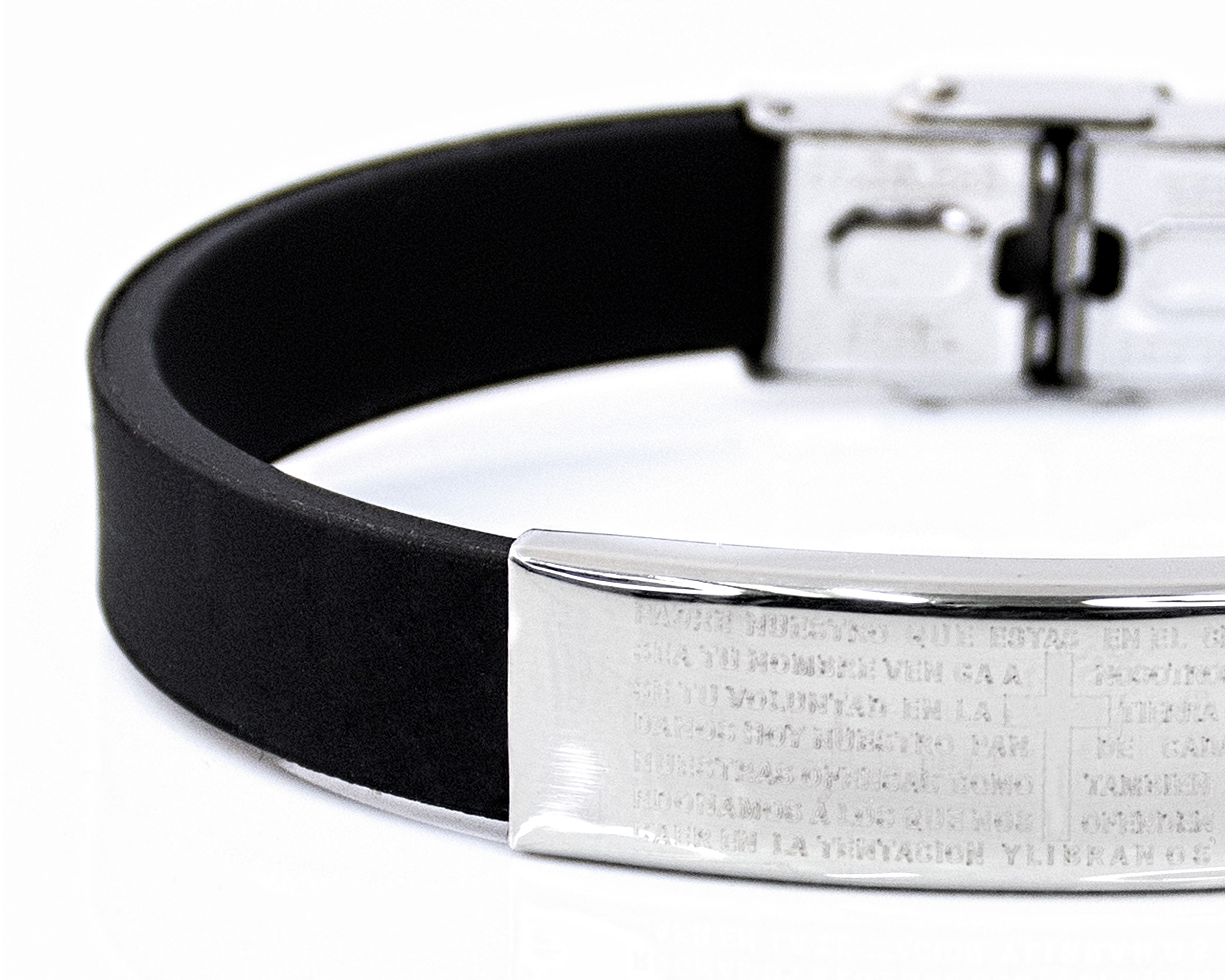 Foto 2 | Foto 2 | Pulsera de Caucho Acero NK