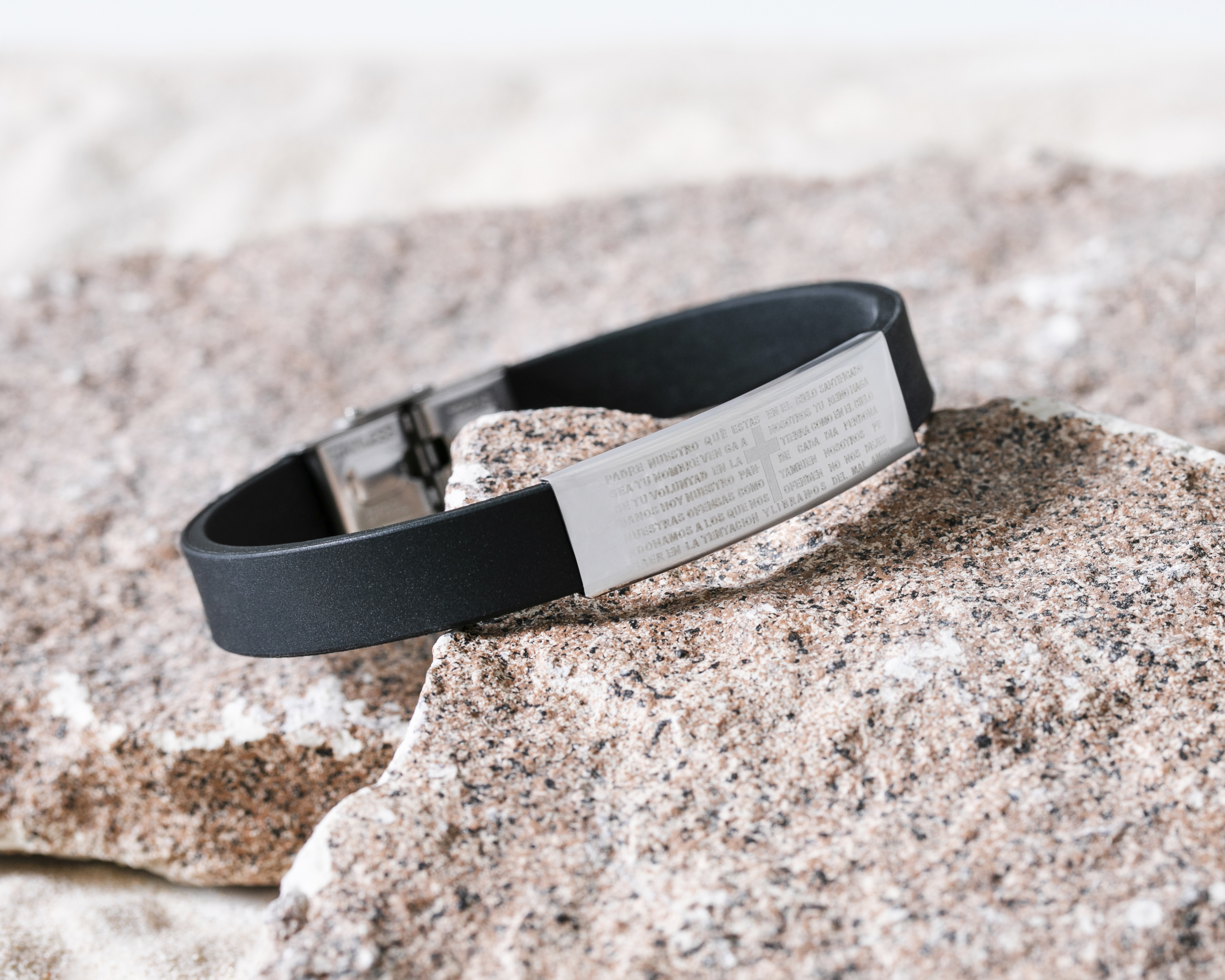 Foto 4 | Foto 4 | Pulsera de Caucho Acero NK