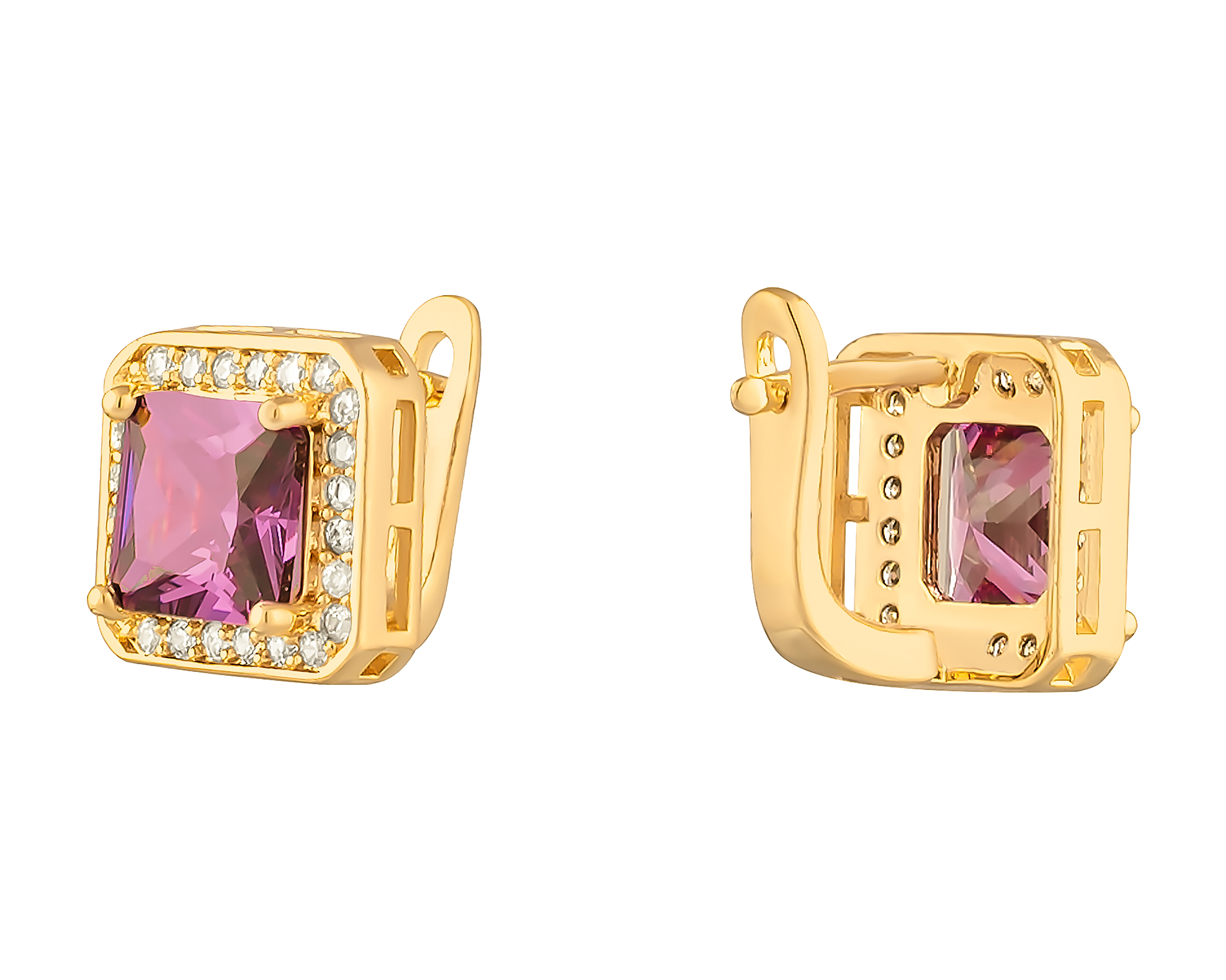 Foto 2 | Foto 2 | Aretes de Chapa de Oro 18K Plafer