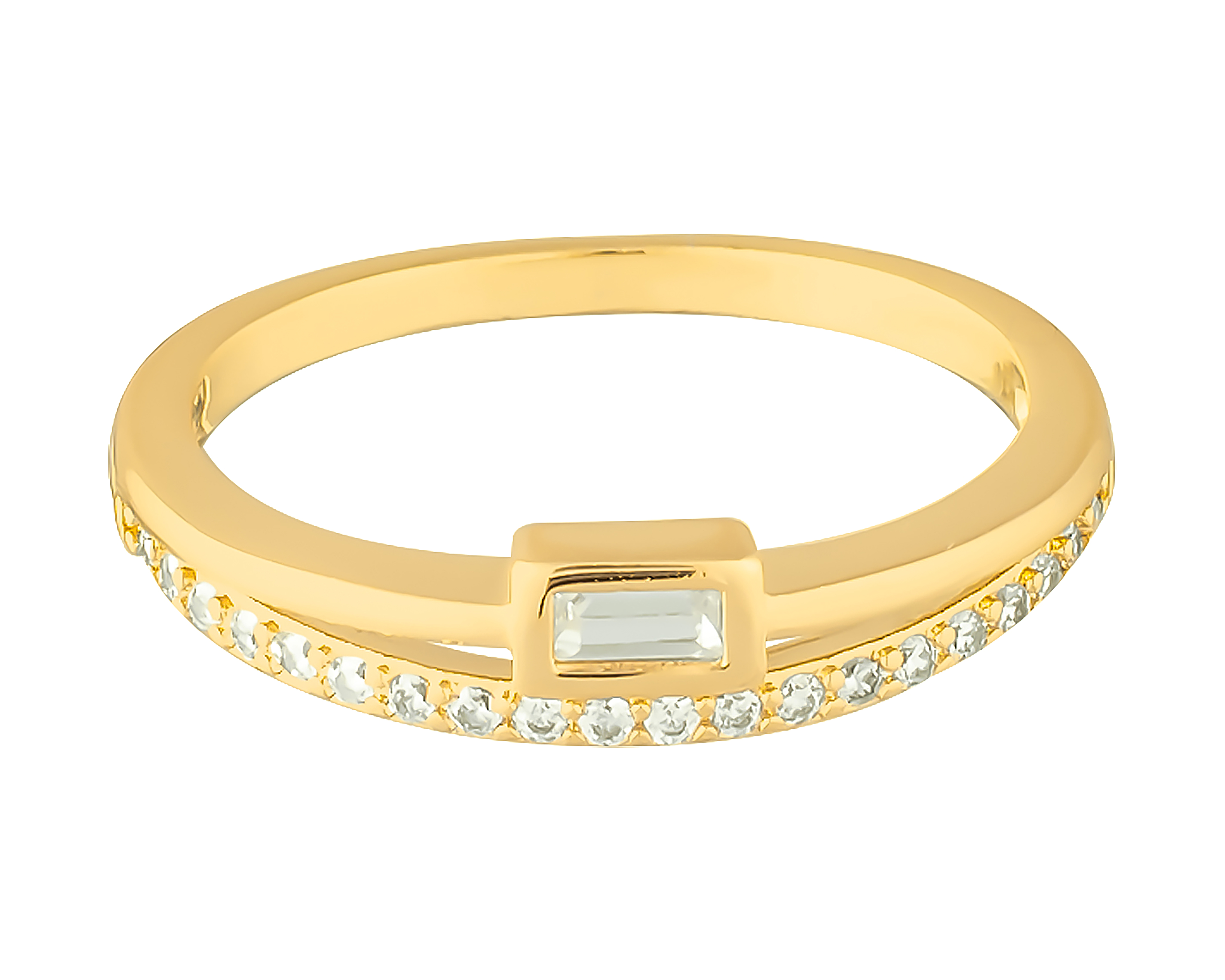 Foto 2 pulgar | Foto 1 | Anillo de Chapa de Oro 18K No. 8-8.5