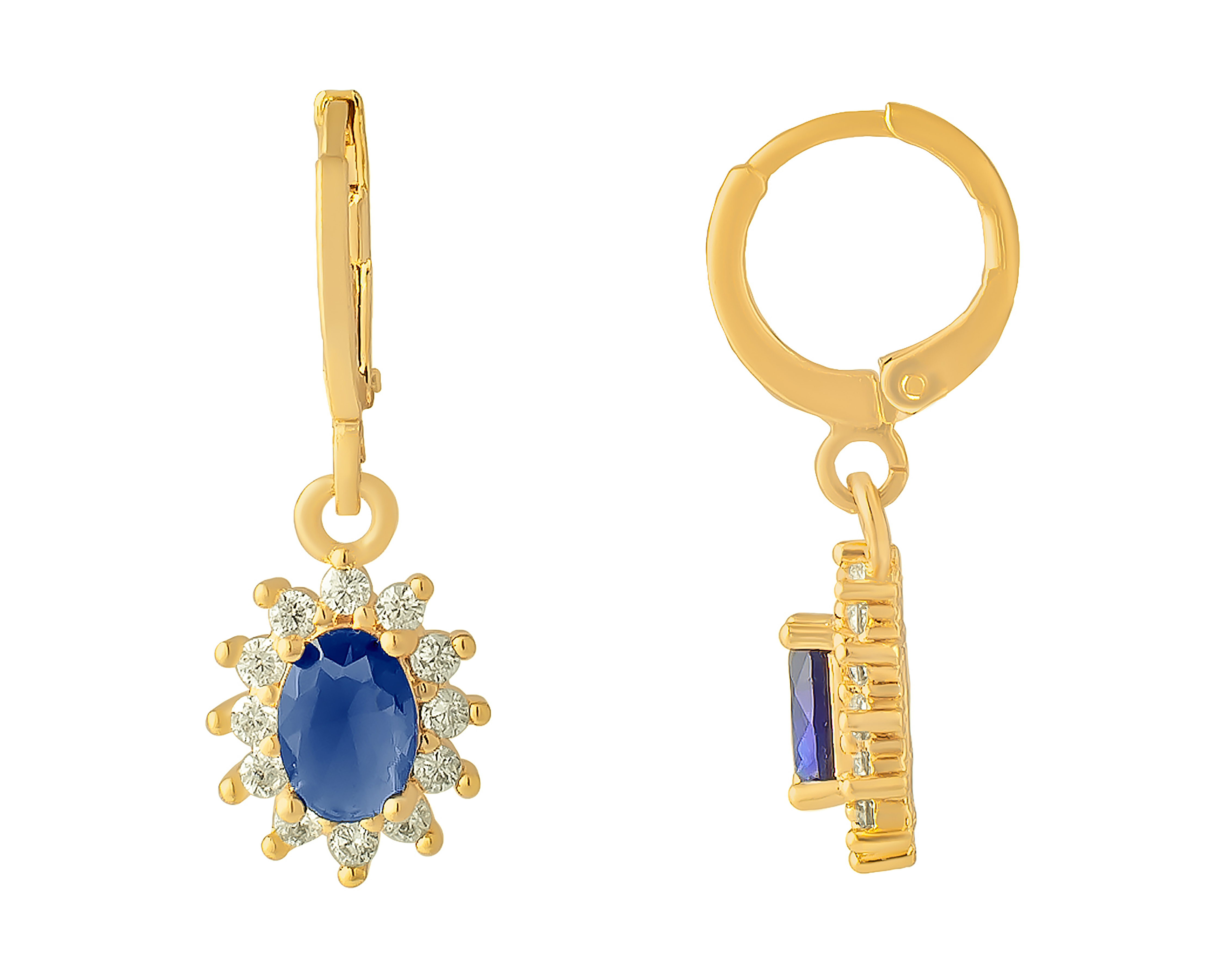 Aretes de Chapa de Oro 18K Plafer