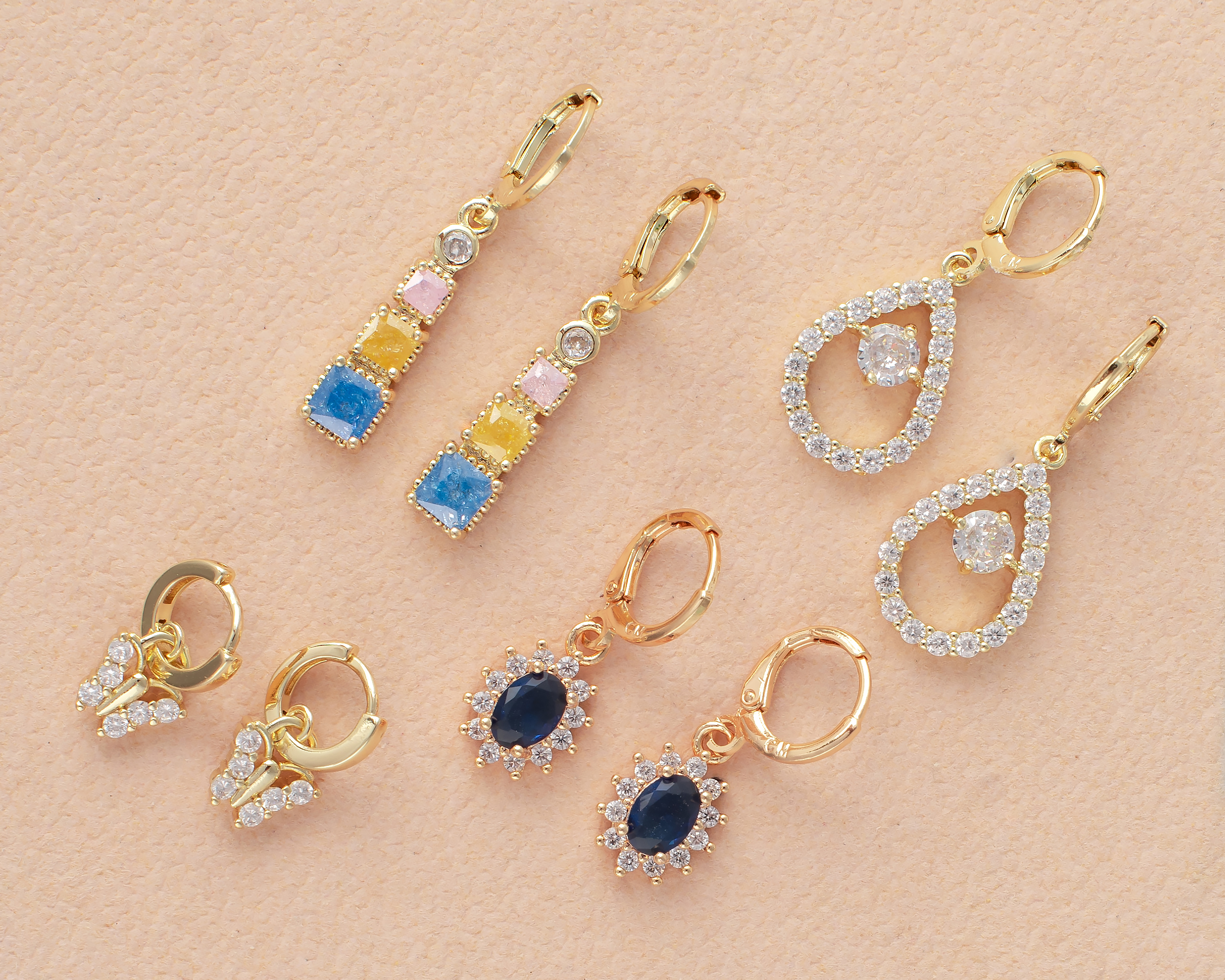 Foto 6 | Foto 6 | Aretes de Chapa de Oro 18K Plafer