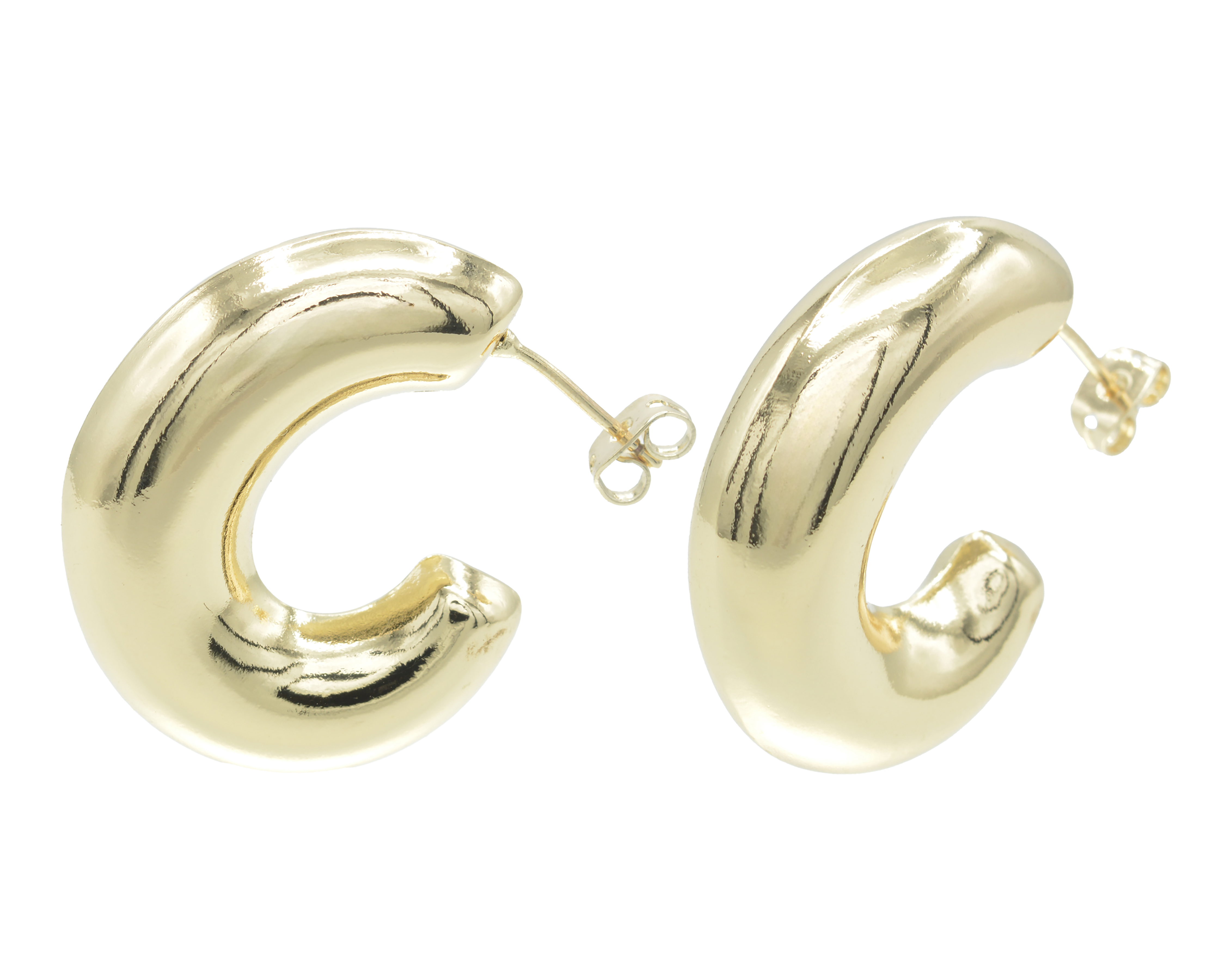 Arracadas de Chapa de Oro 18K Zokko