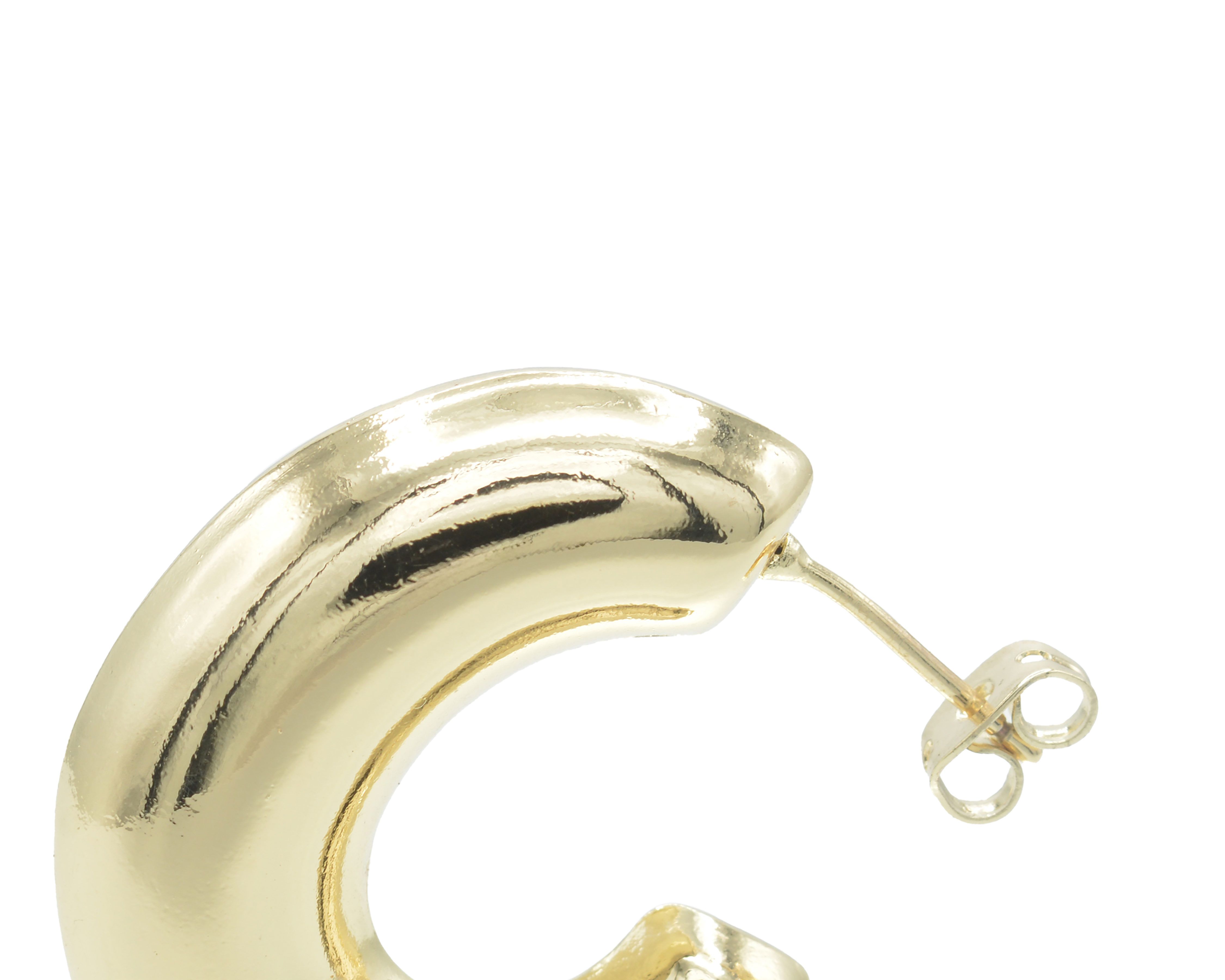 Foto 4 pulgar | Foto 3 | Arracadas de Chapa de Oro 18K Zokko