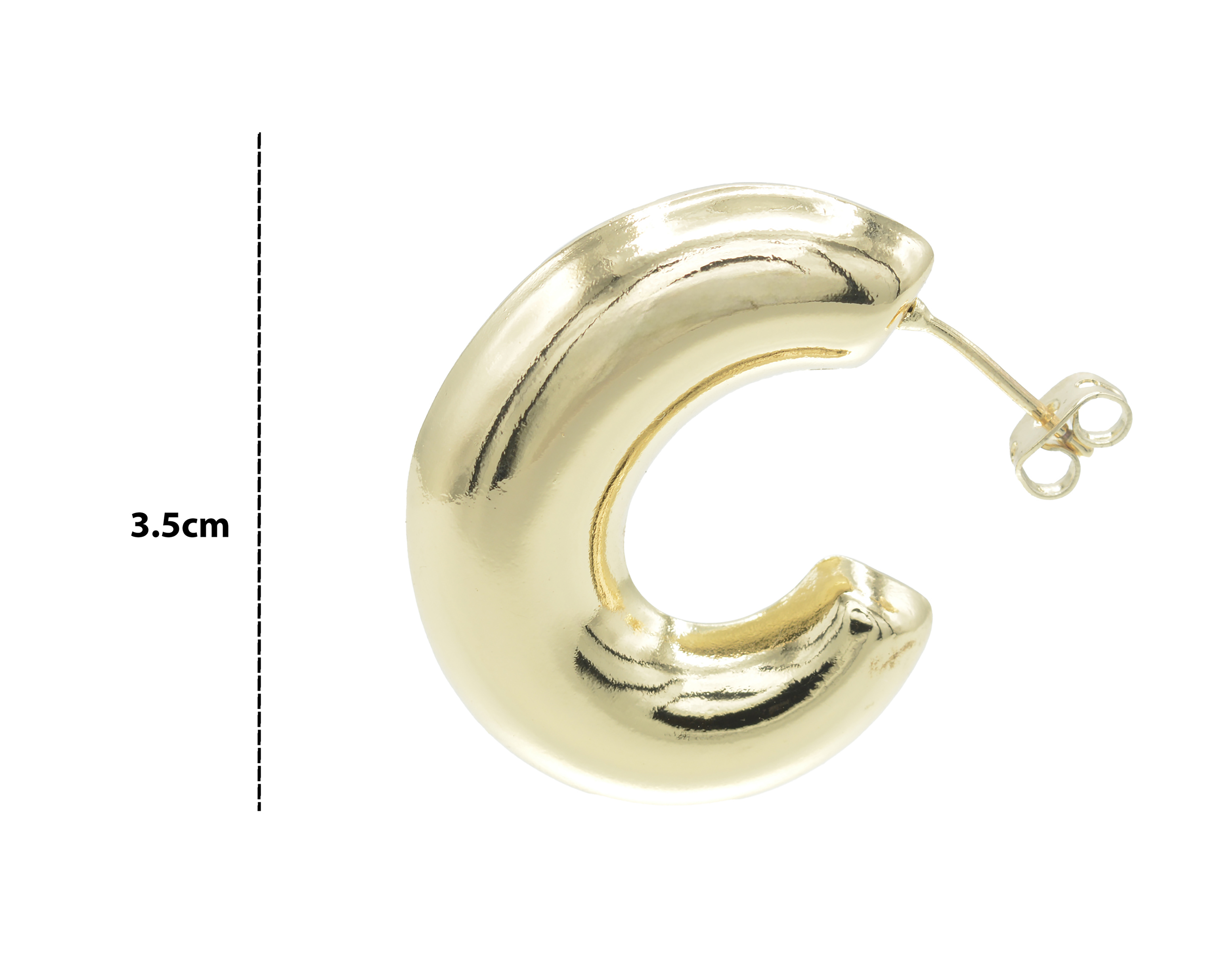 Foto 5 pulgar | Foto 4 | Arracadas de Chapa de Oro 18K Zokko