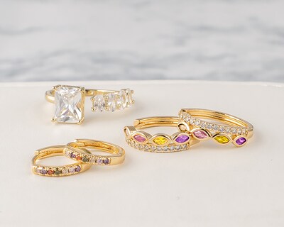 Foto 5 | Foto 5 | Aretes de Chapa de Oro 18K Plafer