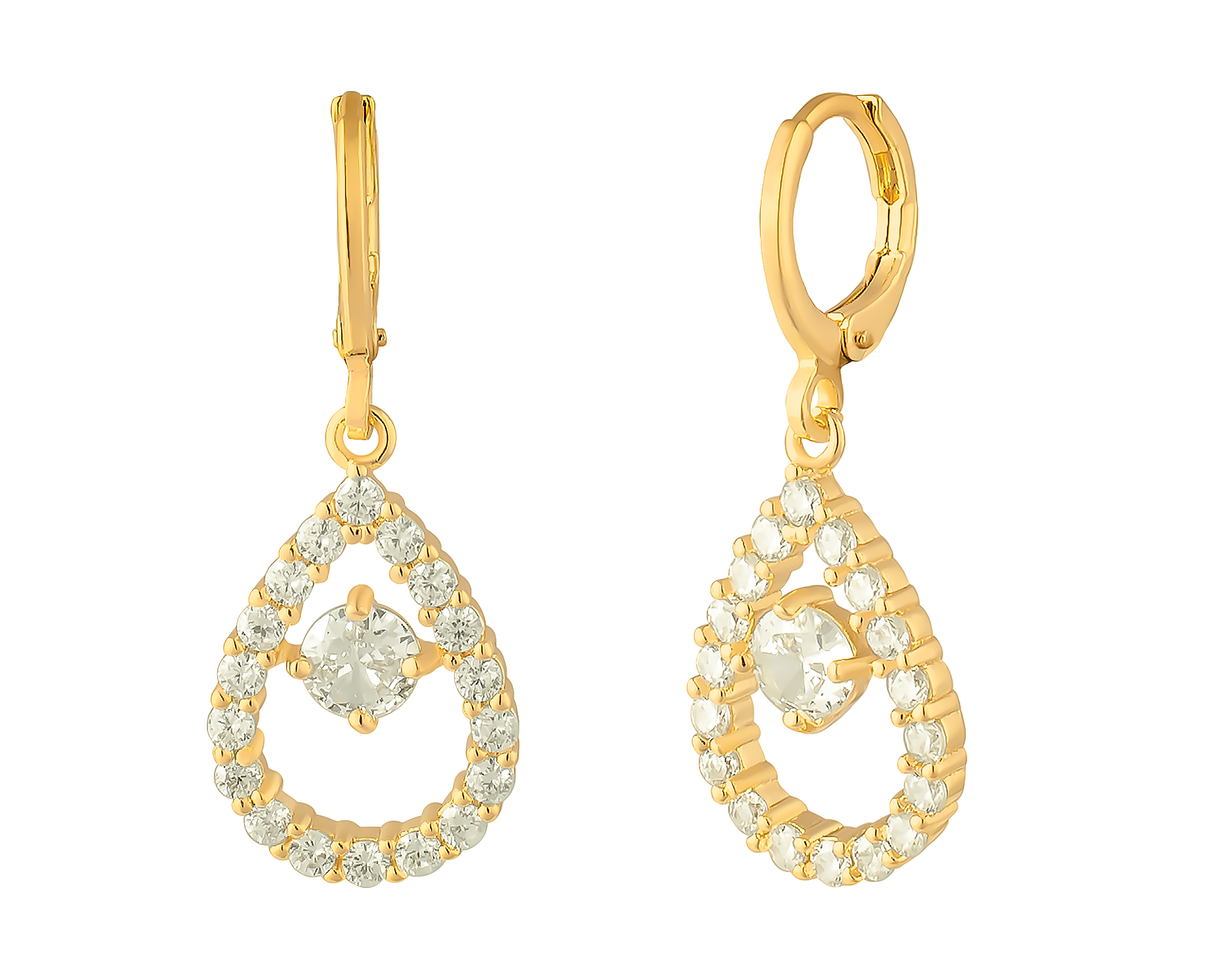 Foto 2 | Foto 2 | Aretes de Chapa de Oro 18K Plafer