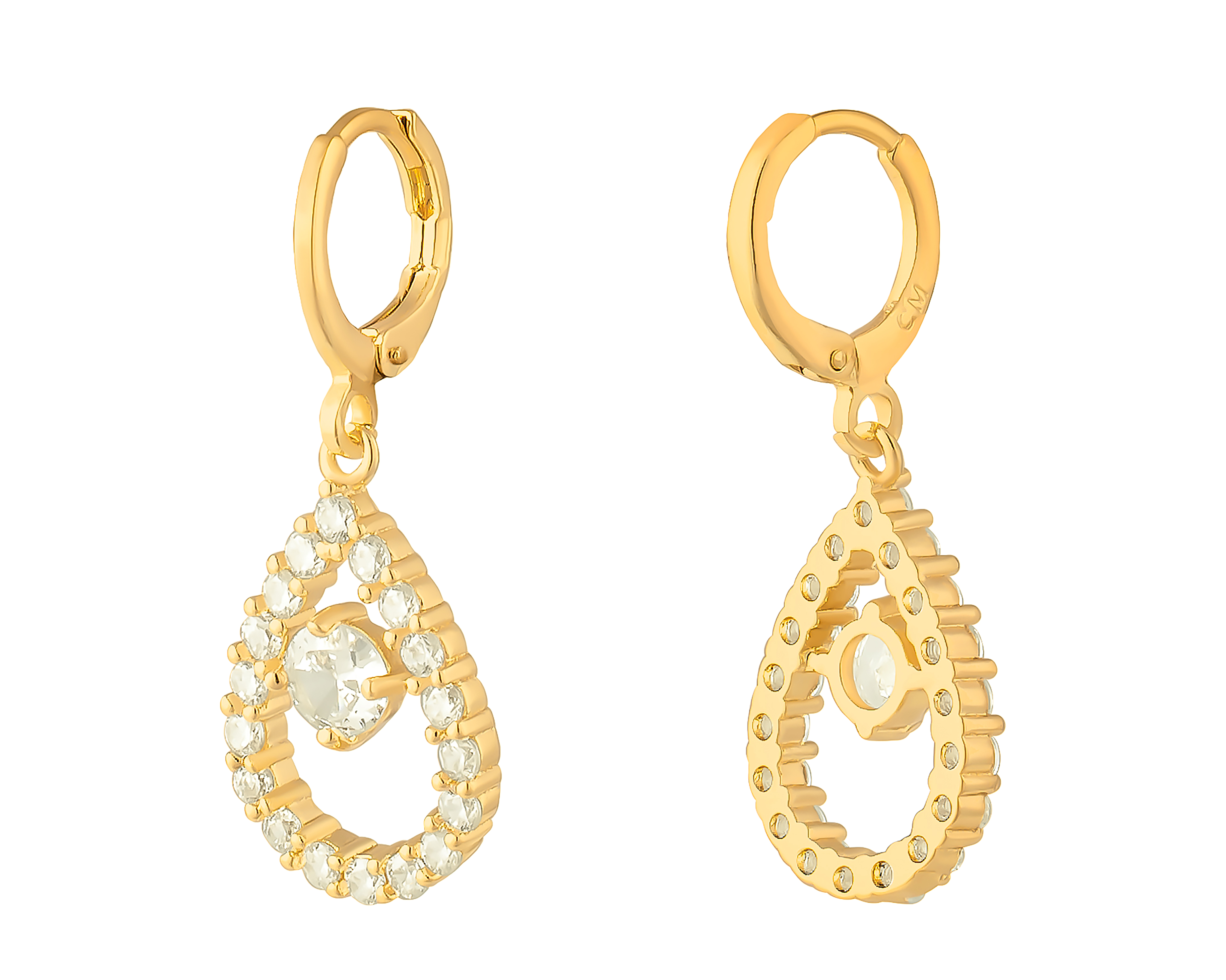 Foto 3 | Foto 3 | Aretes de Chapa de Oro 18K Plafer