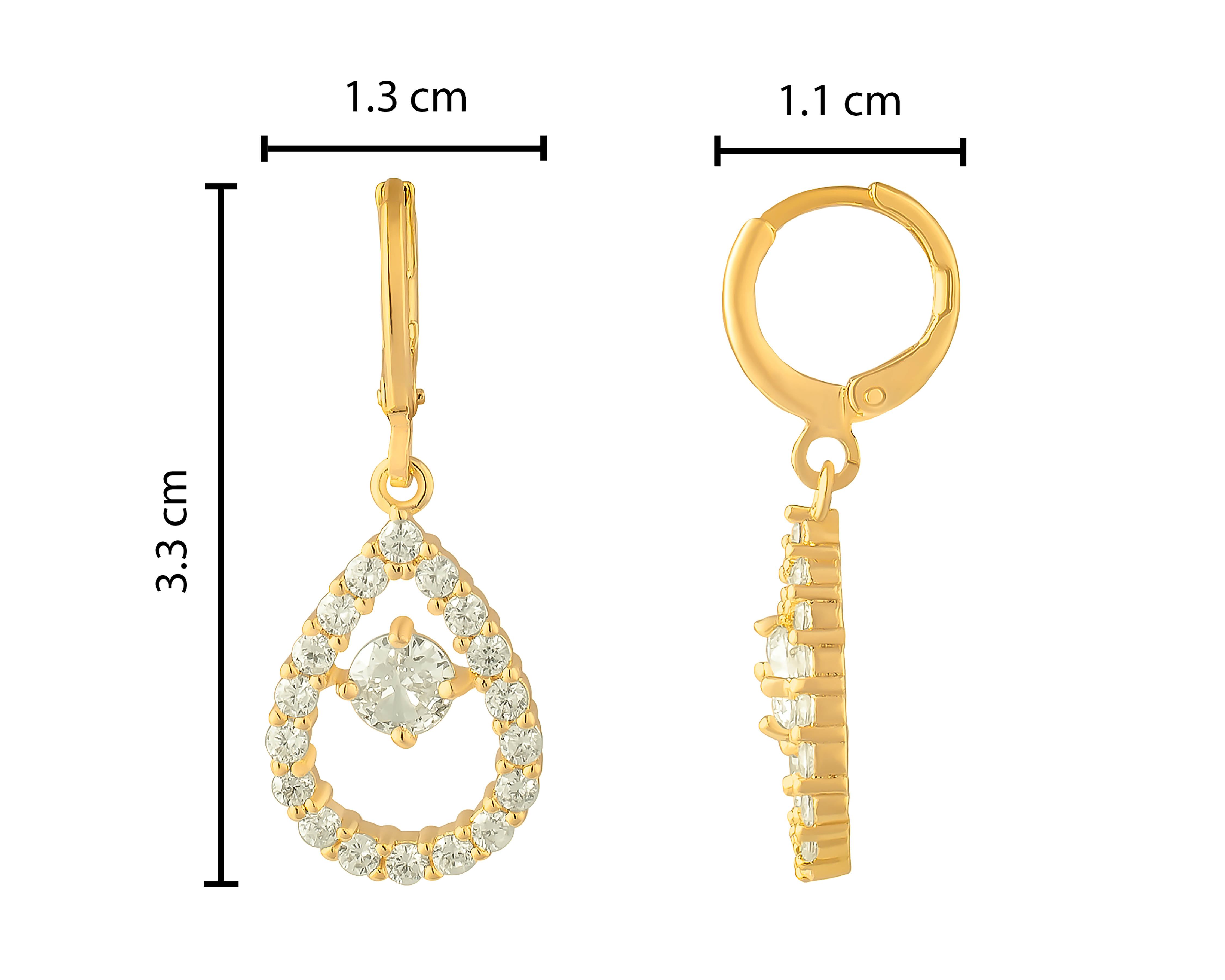Foto 4 | Foto 4 | Aretes de Chapa de Oro 18K Plafer