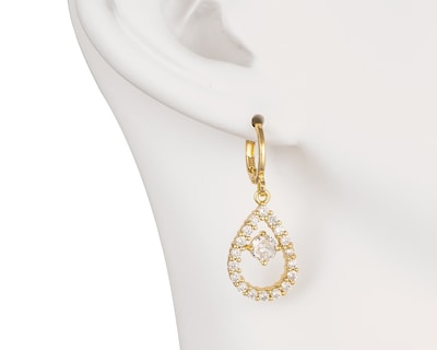 Foto 5 | Foto 5 | Aretes de Chapa de Oro 18K Plafer