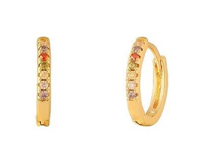 Foto 2 | Foto 2 | Aretes de Chapa de Oro 18K Plafer