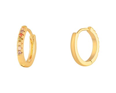 Foto 3 | Foto 3 | Aretes de Chapa de Oro 18K Plafer