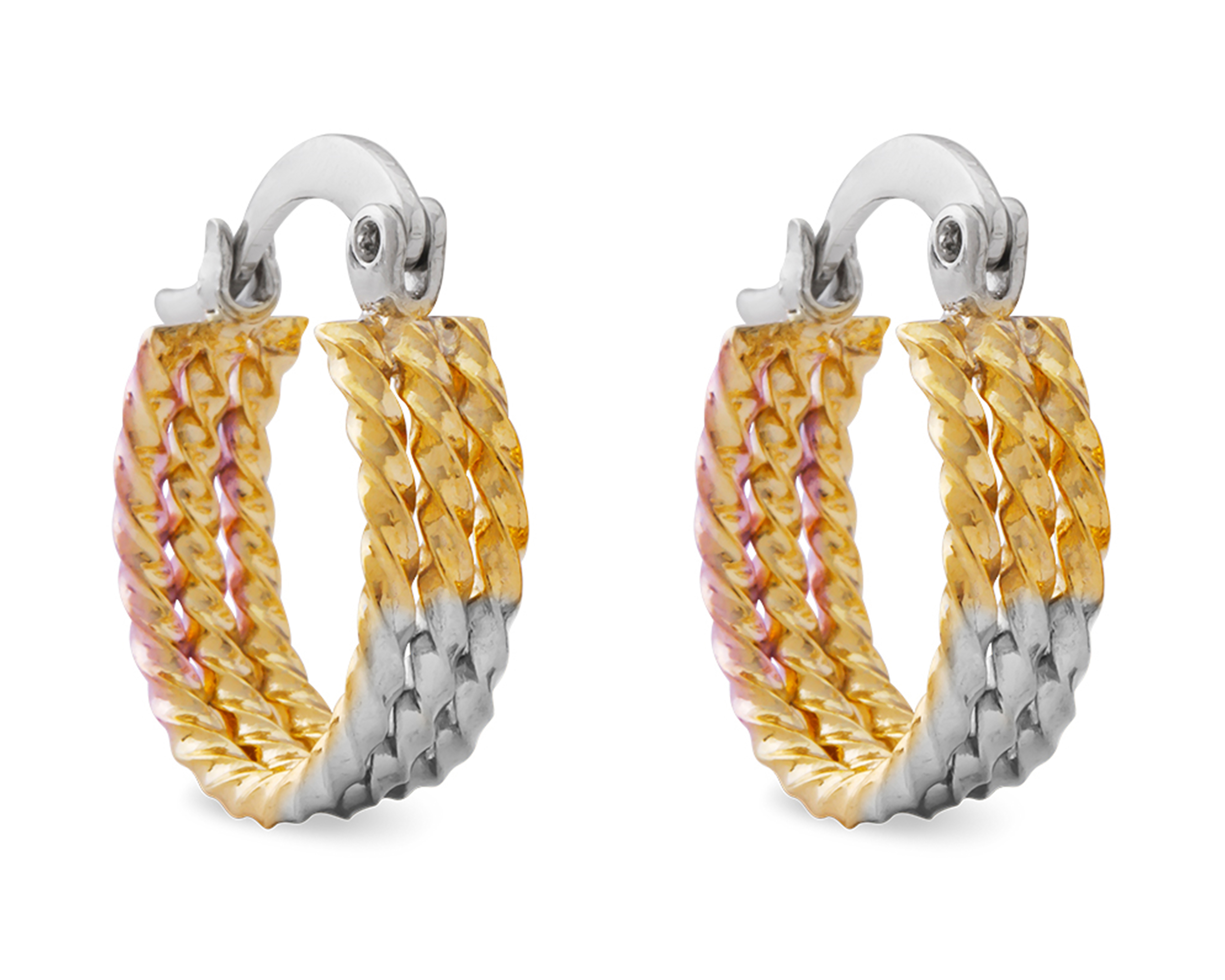 Arracadas de Chapa de Oro 18K Unlimited