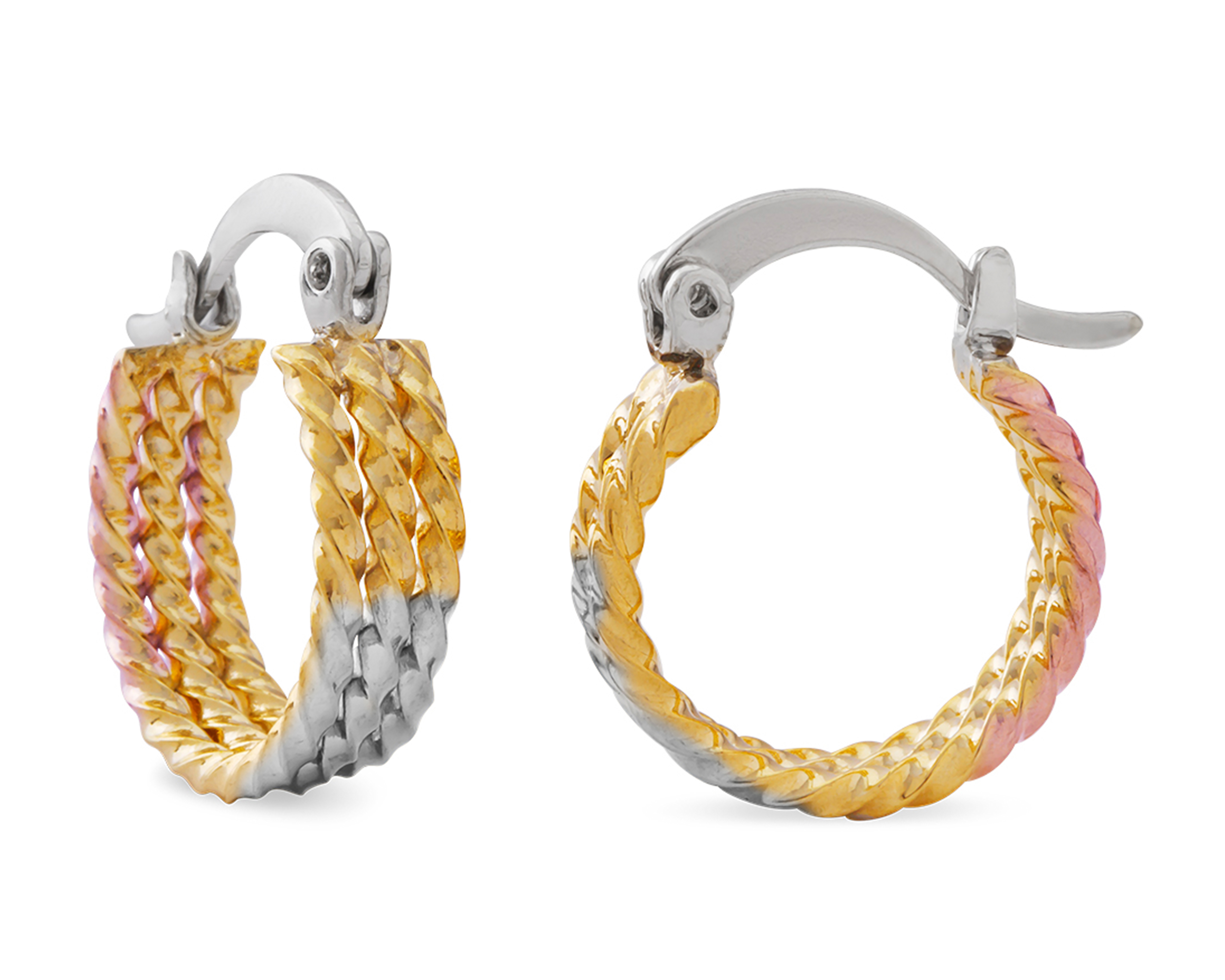 Foto 3 pulgar | Foto 2 | Arracadas de Chapa de Oro 18K Unlimited