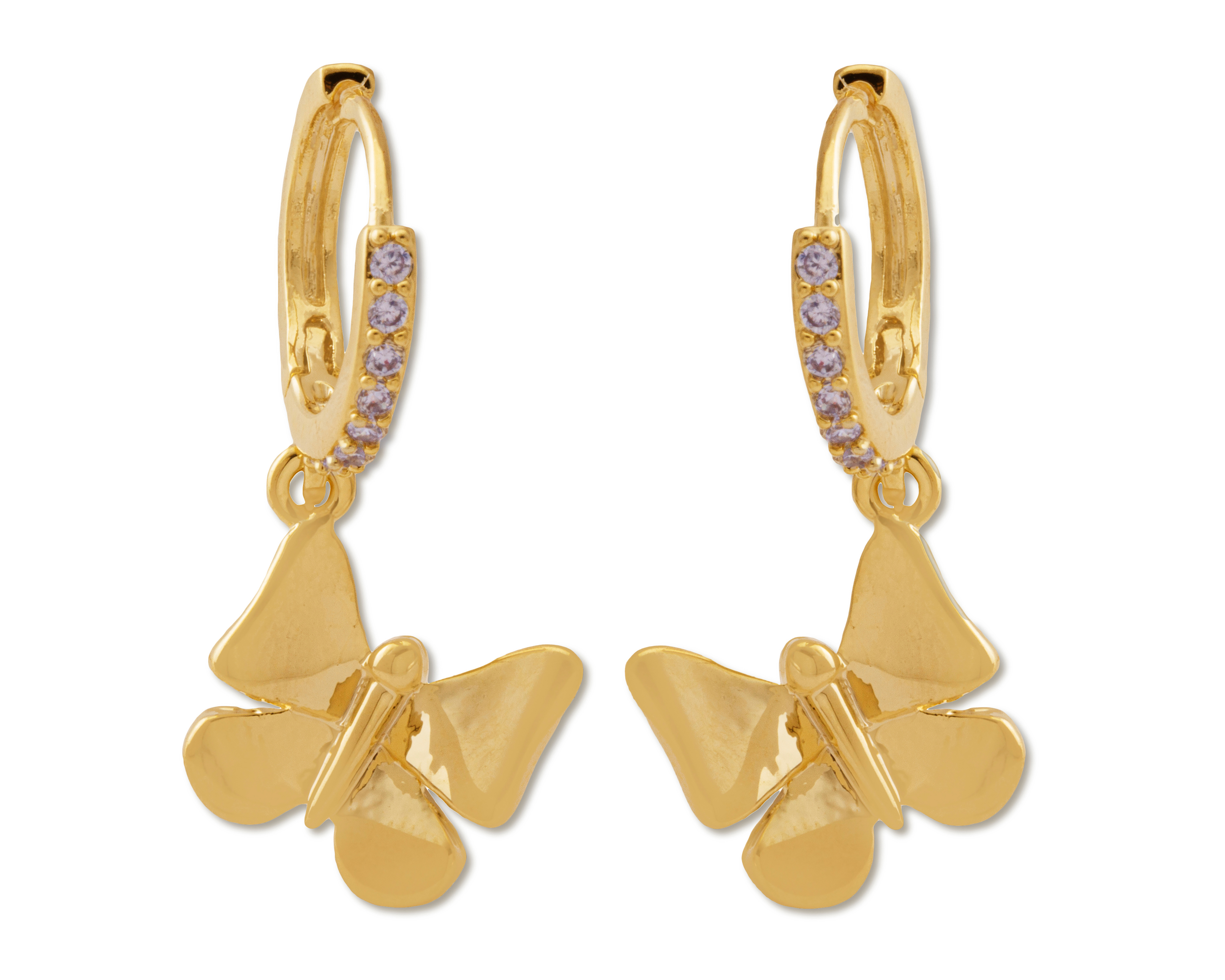 Aretes de Chapa de Oro 18 K Unlimited