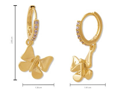 Foto 3 | Foto 3 | Aretes de Chapa de Oro 18 K Unlimited