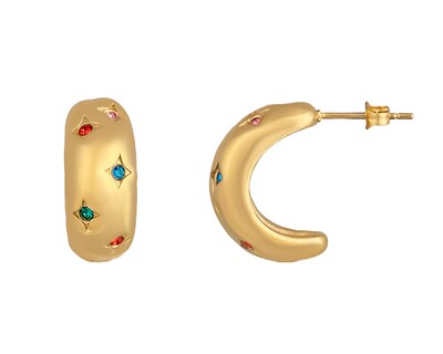 Foto 1 | Foto 1 | Aretes de Acero Inoxidable Jennifer Lopez