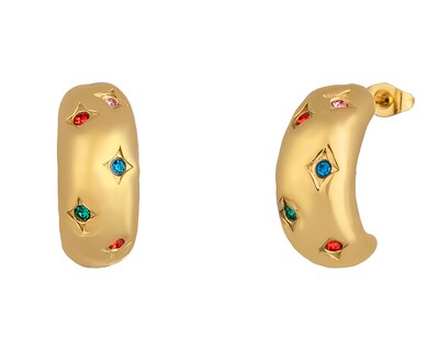 Foto 2 | Foto 2 | Aretes de Acero Inoxidable Jennifer Lopez