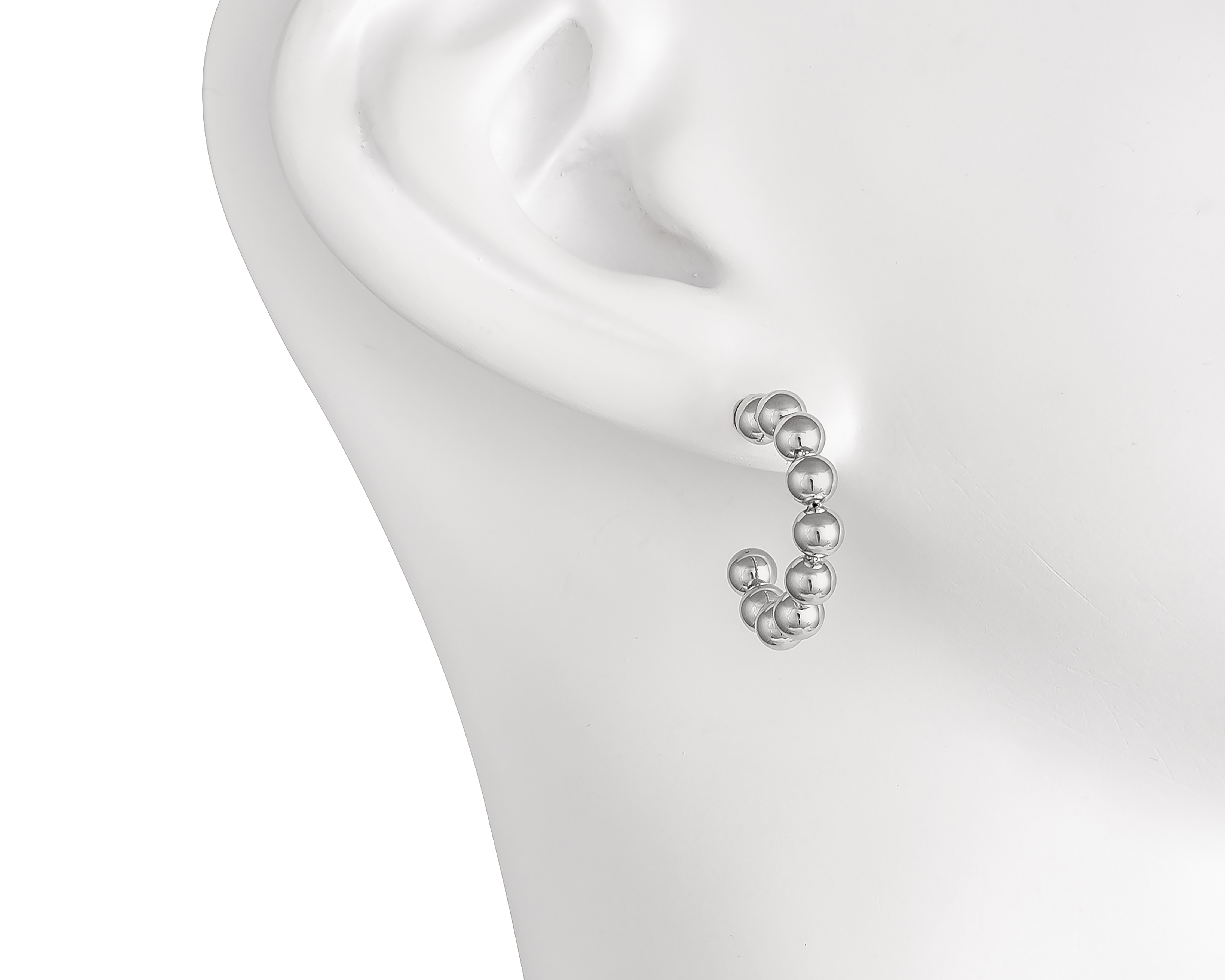 Foto 6 pulgar | Foto 5 | Aretes de Acero Inoxidable Thinner