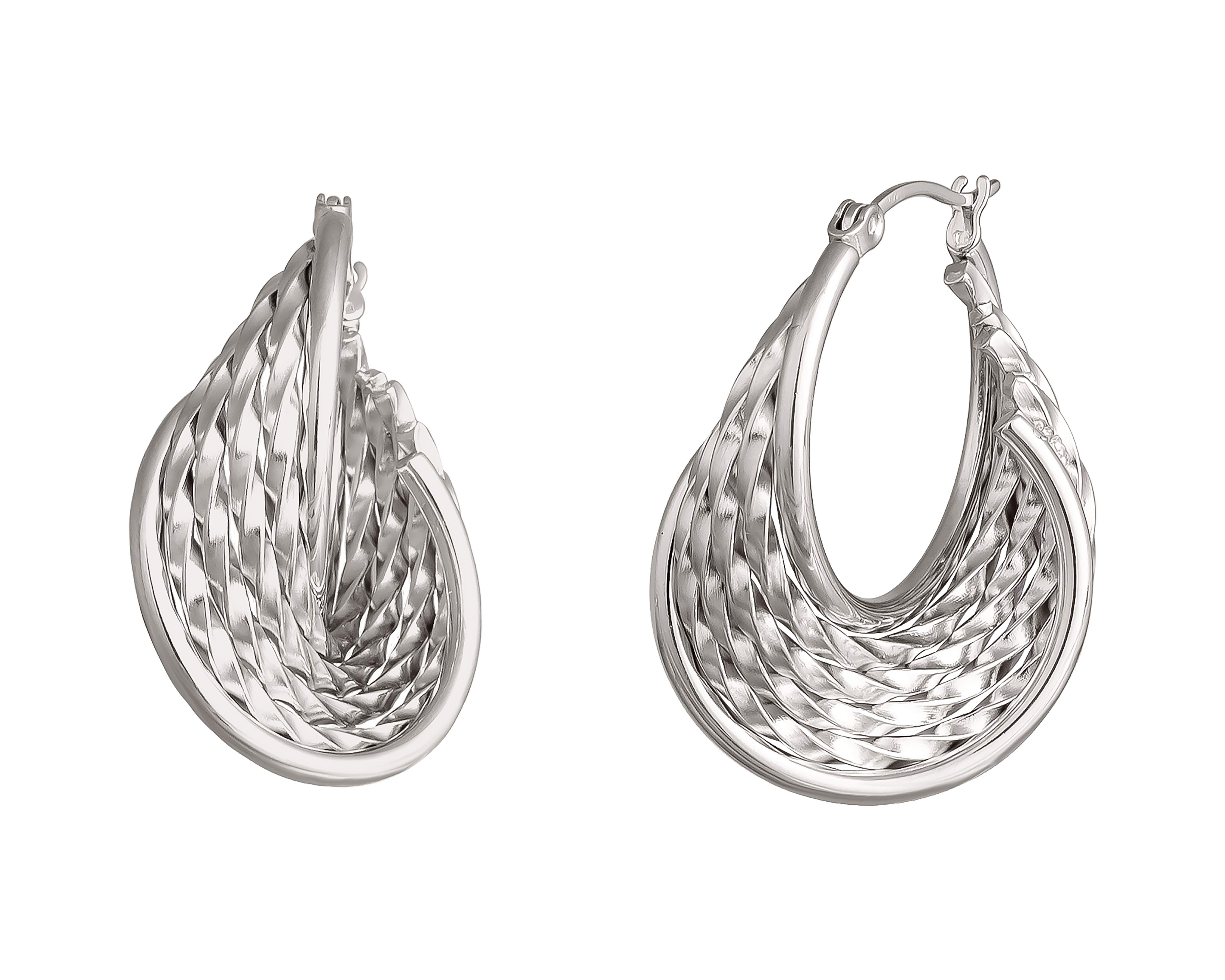 Foto 3 pulgar | Foto 2 | Aretes de Acero Inoxidable Jennifer Lopez