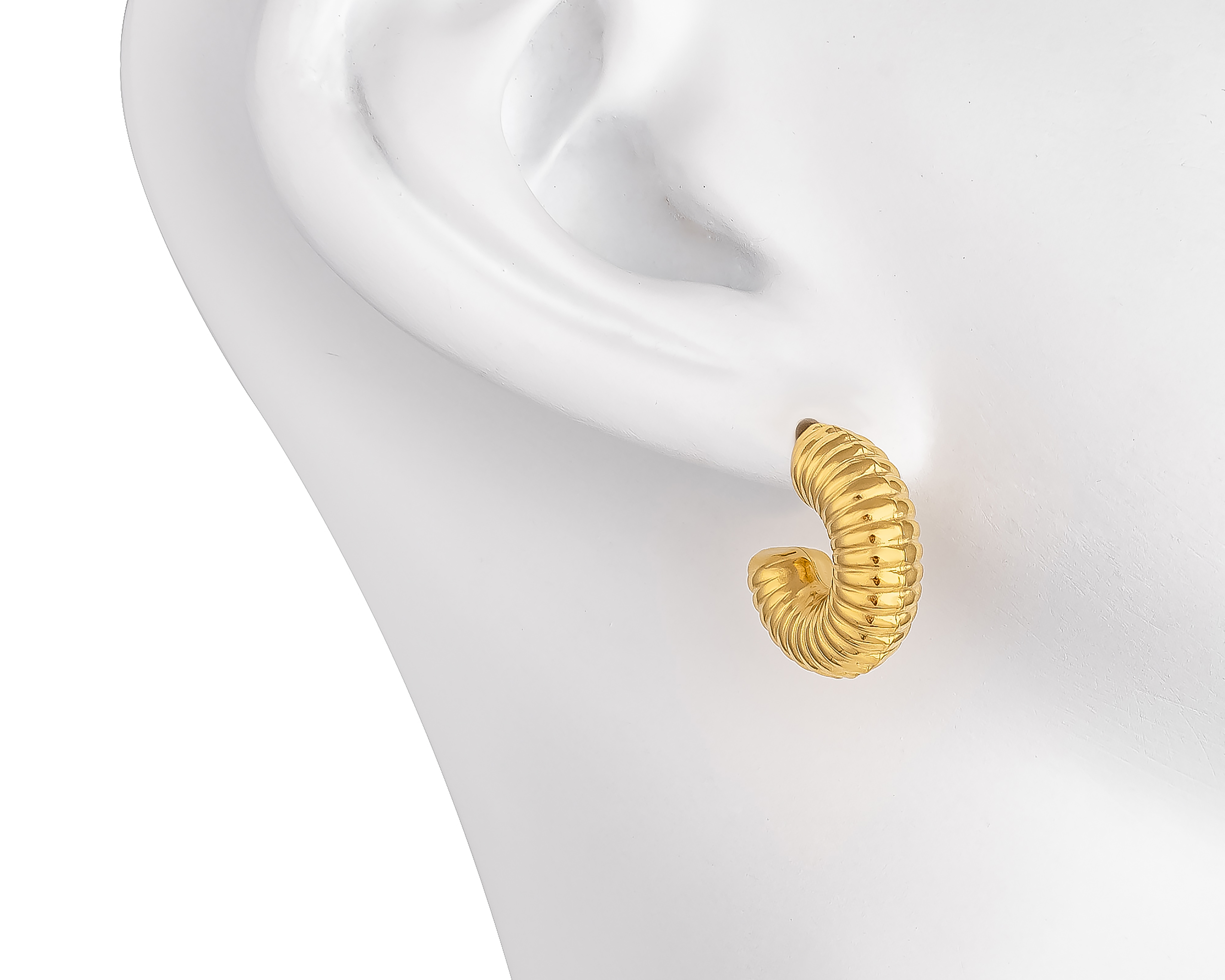 Foto 6 pulgar | Foto 5 | Aretes de Acero Inoxidable Thinner