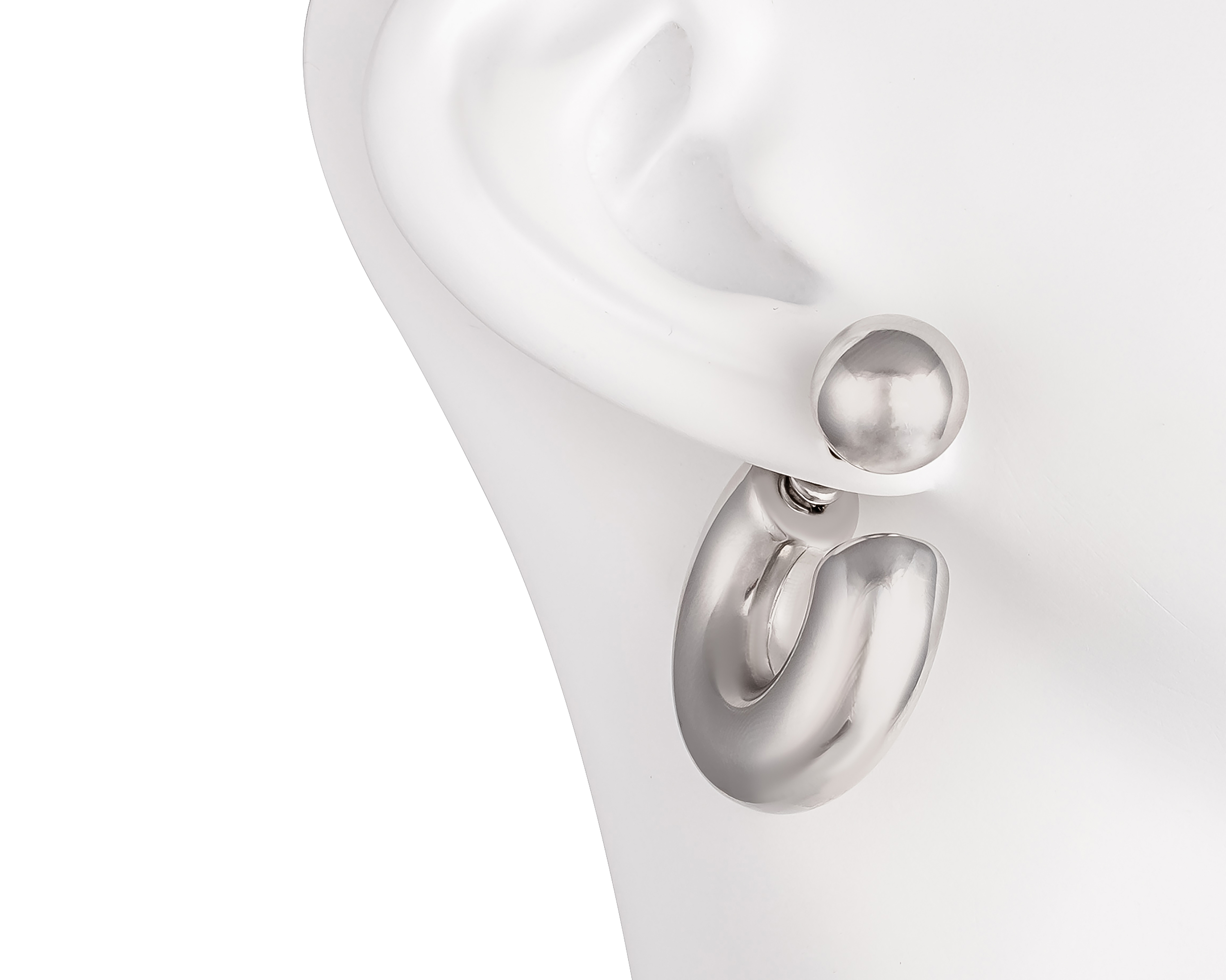 Foto 6 pulgar | Foto 5 | Aretes de Acero Inoxidable Plafer