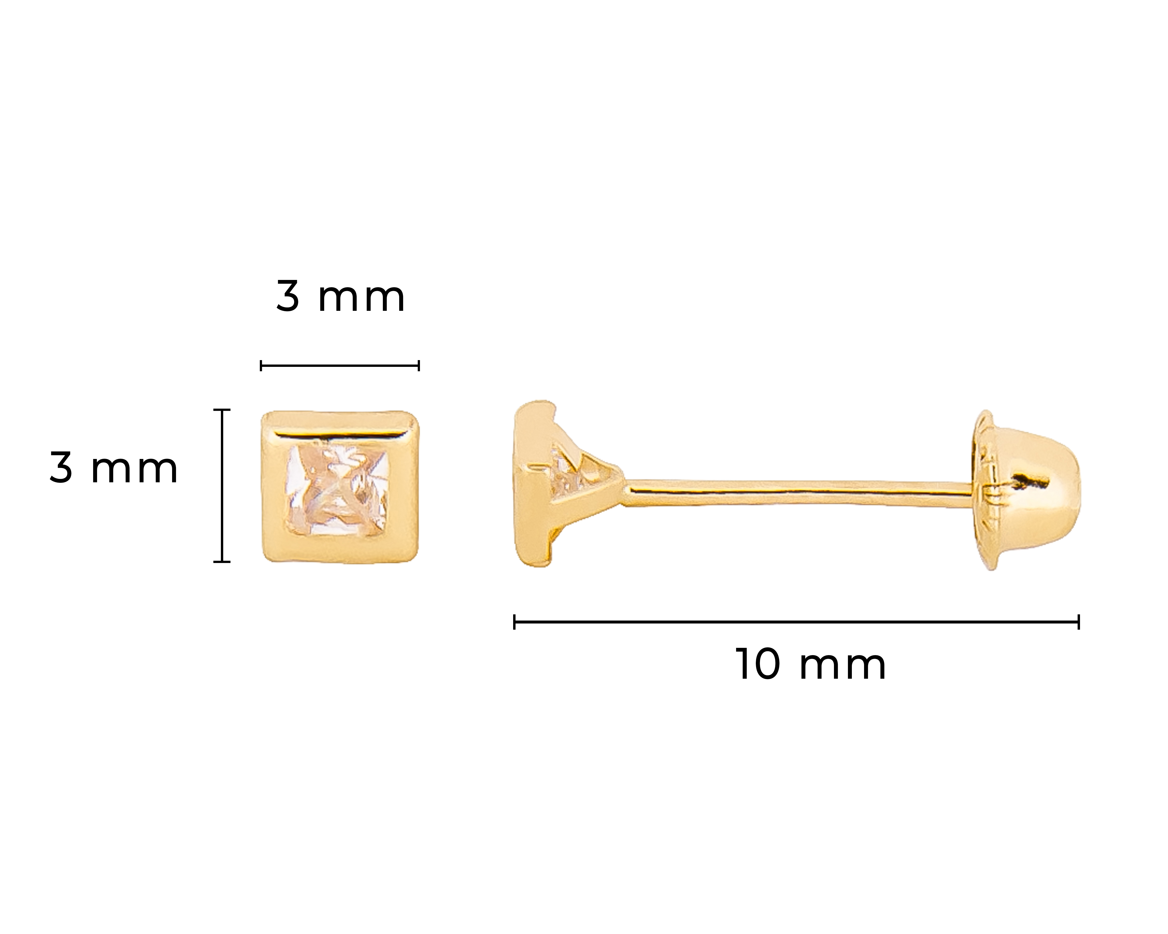 Foto 6 | Foto 6 | Broqueles de Oro 10K Baby Colors