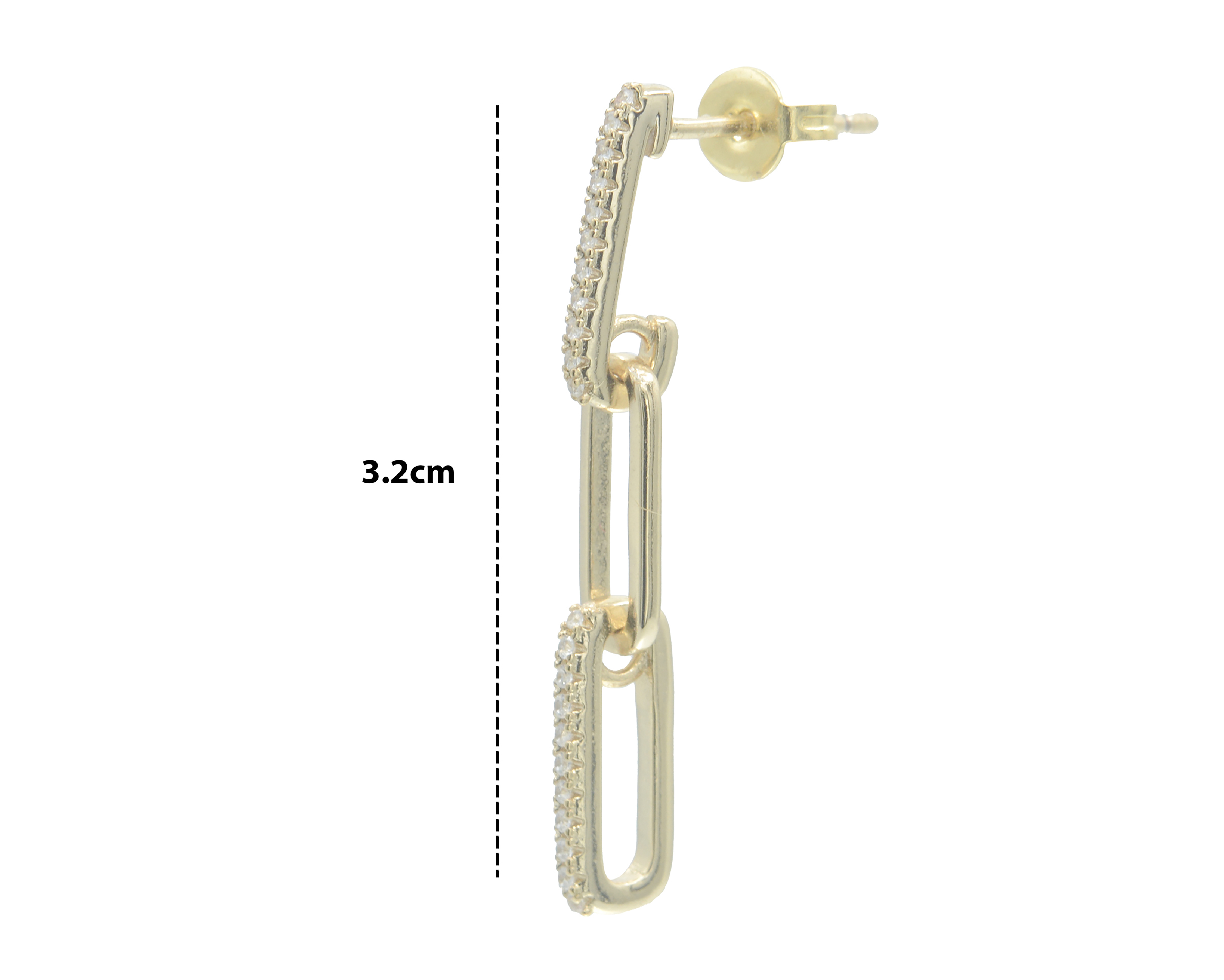 Foto 4 pulgar | Foto 3 | Aretes Chapa de Oro 18K Zokko