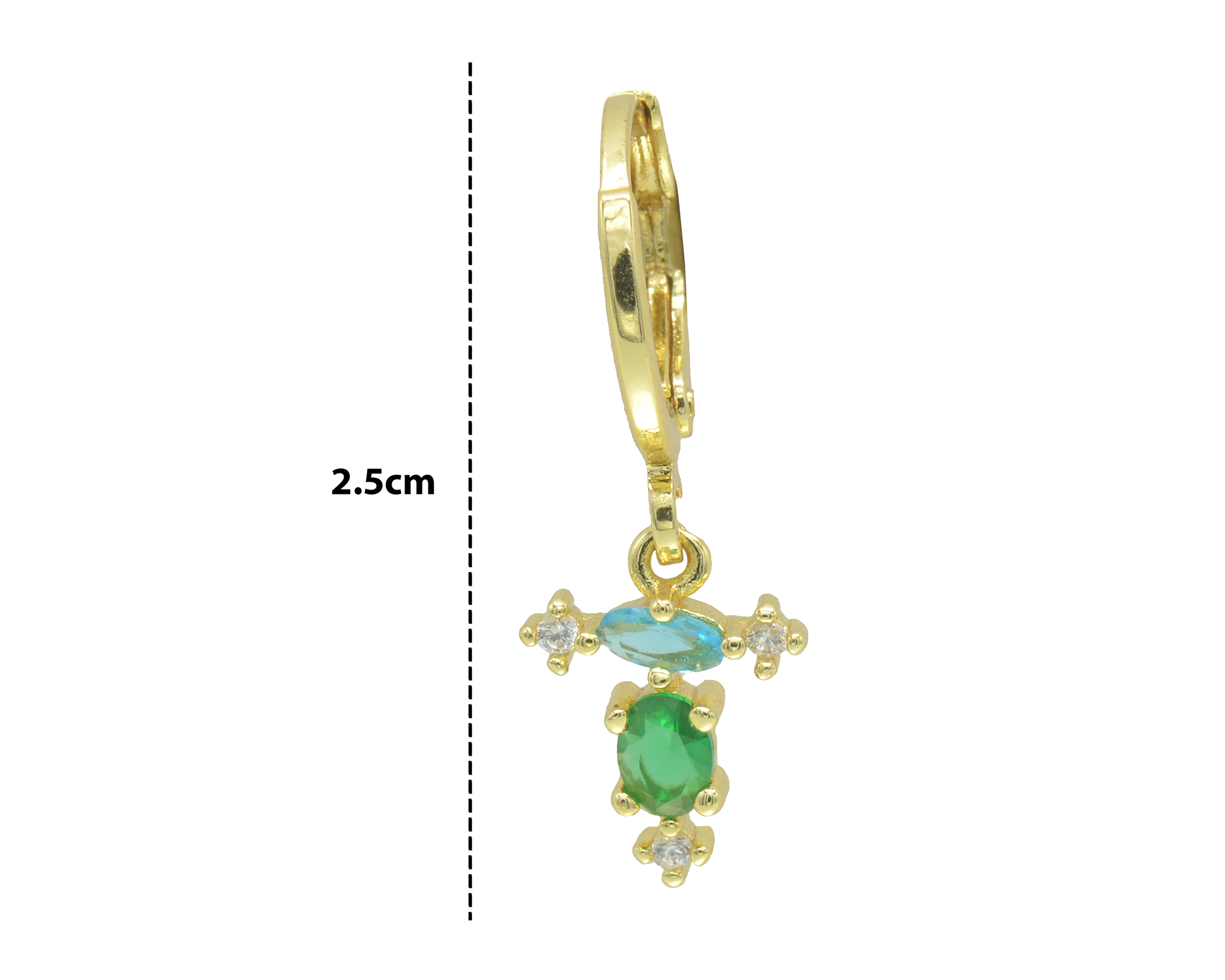 Foto 4 pulgar | Foto 3 | Aretes Chapa de Oro 18K Zokko