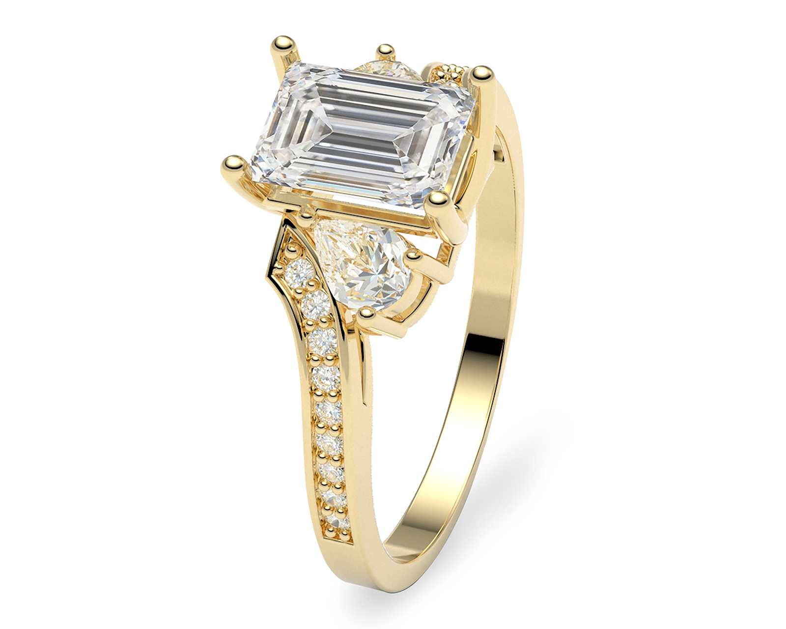 Anillo De Compromiso de Oro 10K Talla 9
